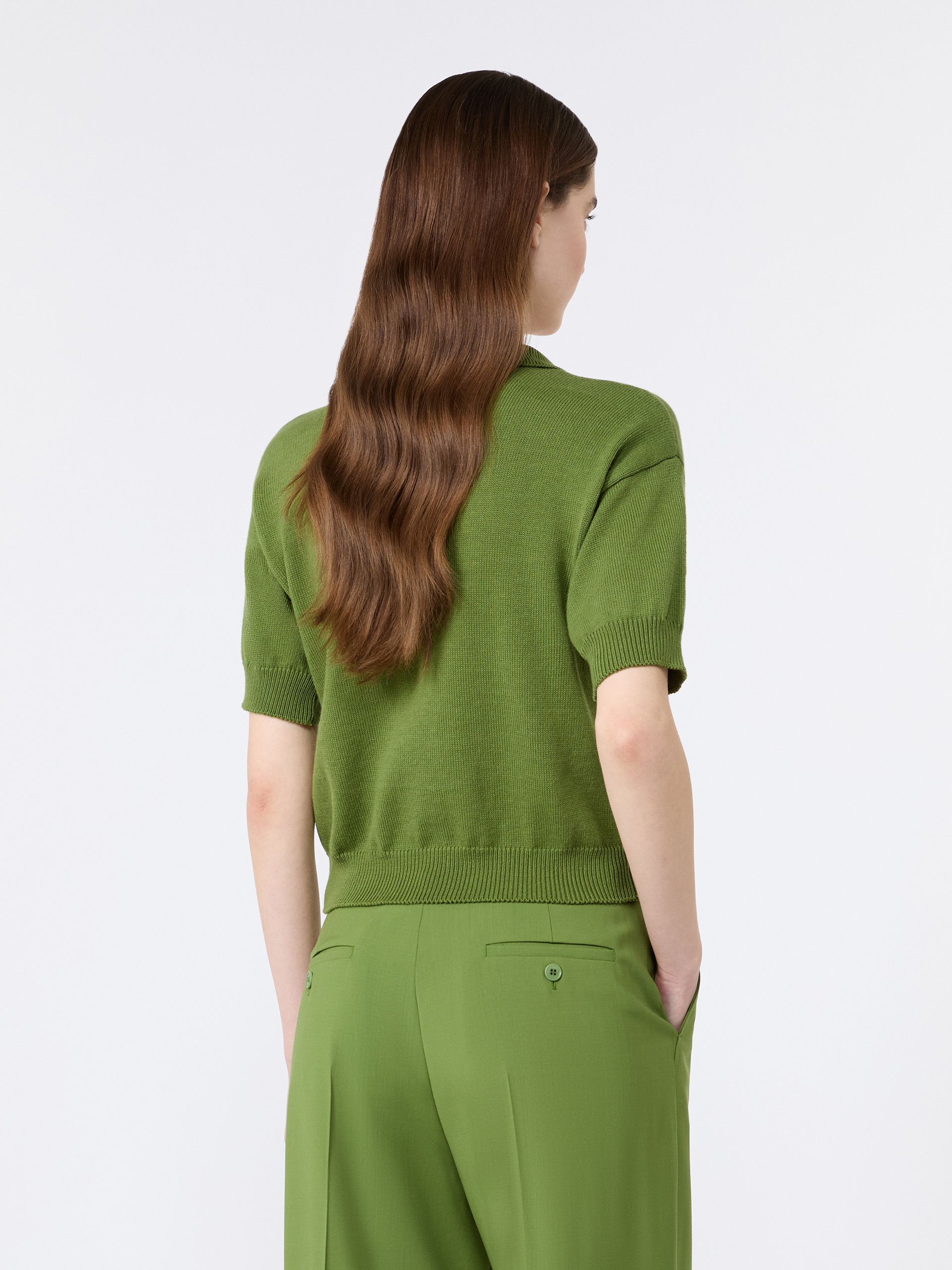 Cotton yarn sweater - GREEN - Weekend Max Mara - 3