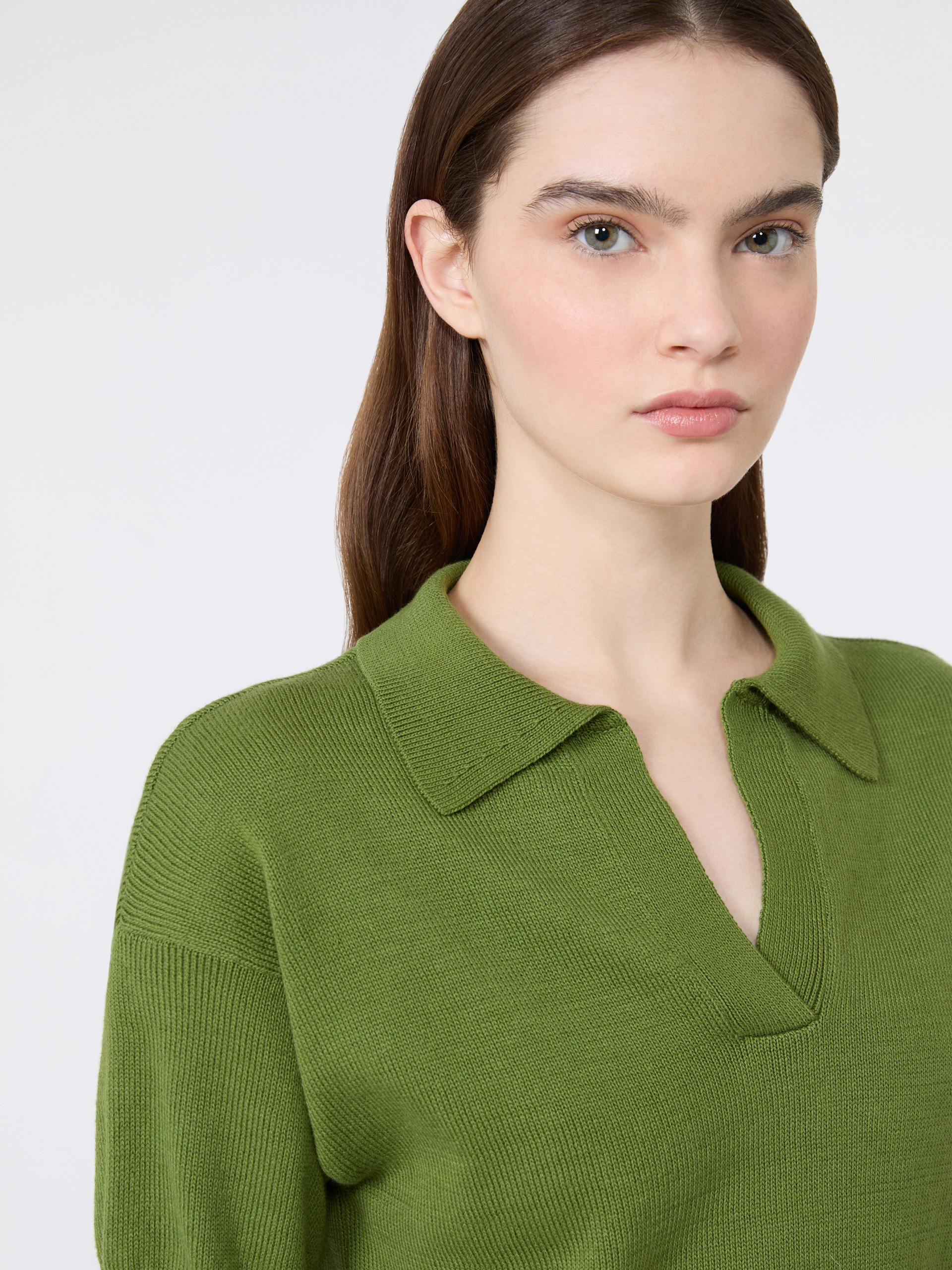 Cotton yarn sweater - GREEN - Weekend Max Mara - 5