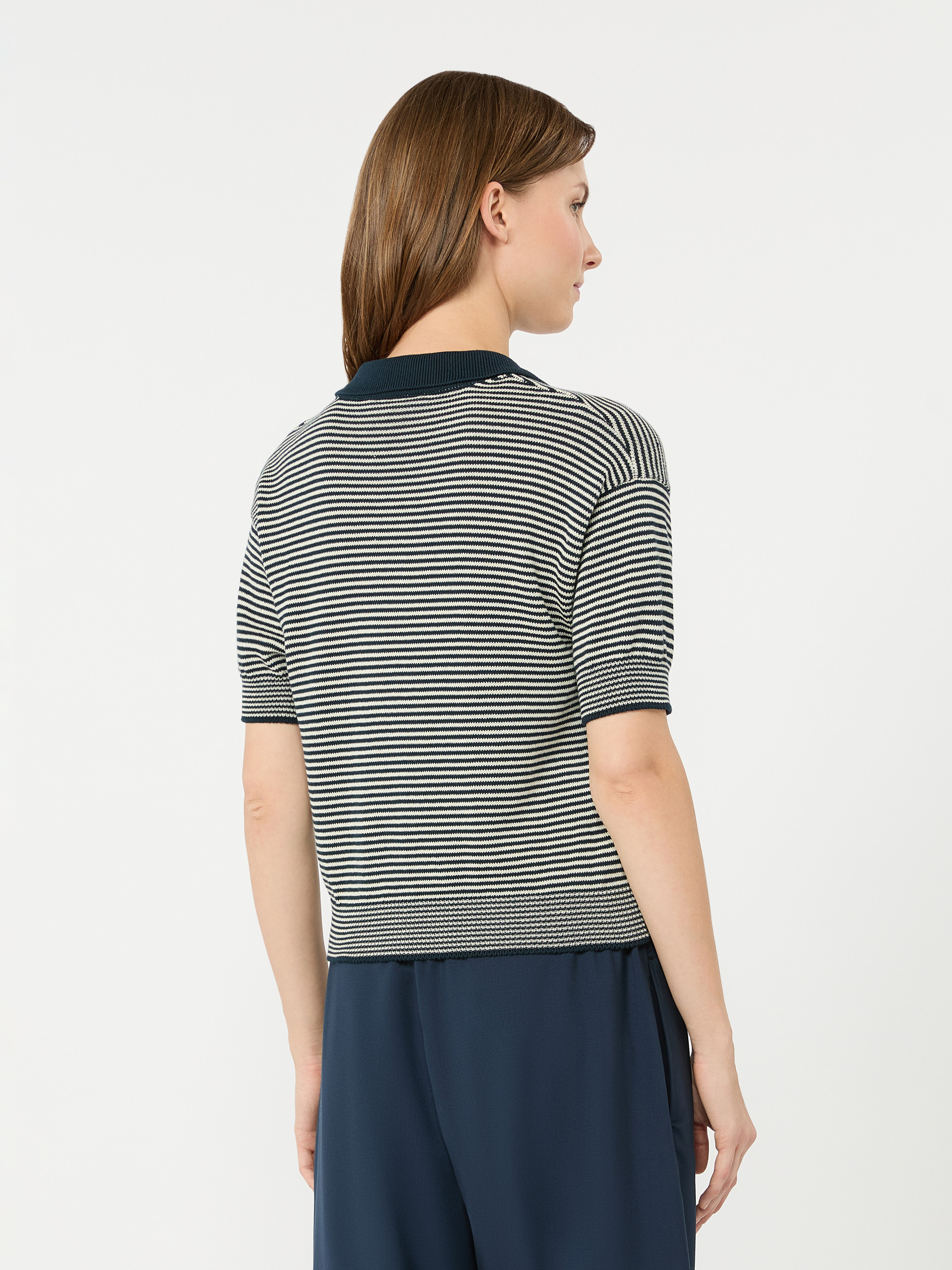 Cotton yarn sweater - NAVY - Weekend Max Mara - 3
