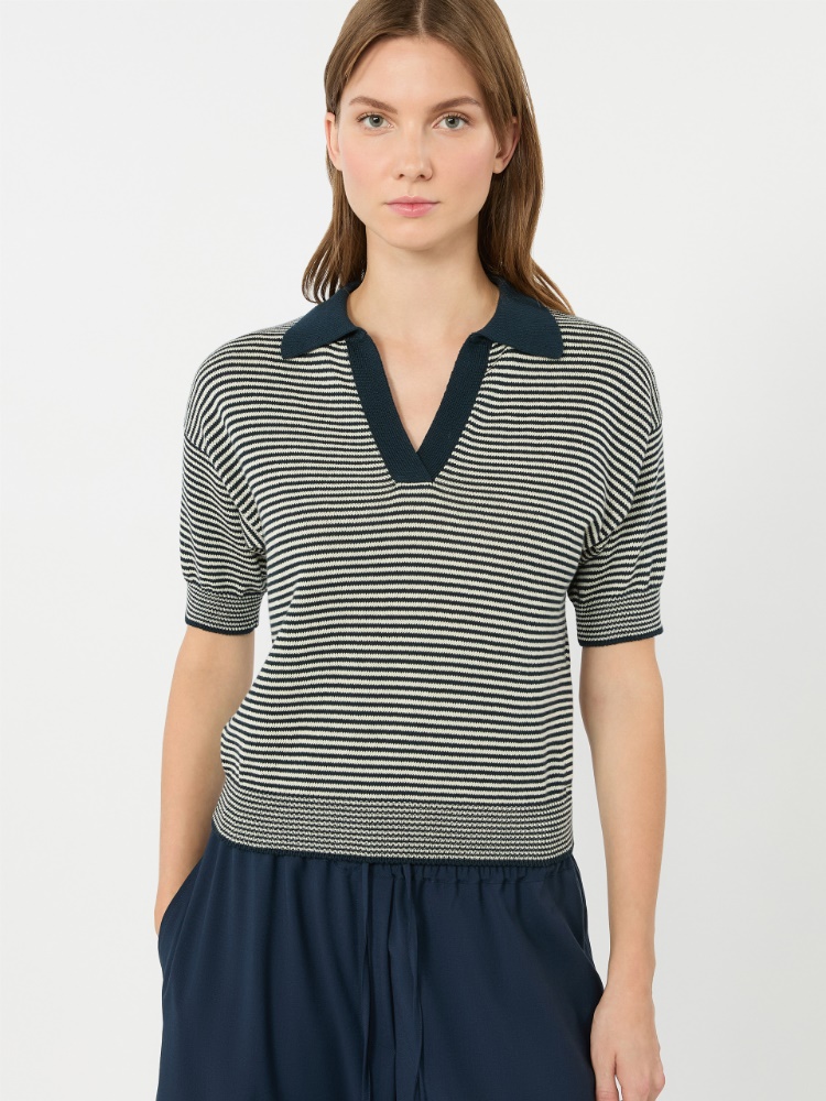 Cotton yarn sweater - NAVY - Weekend Max Mara