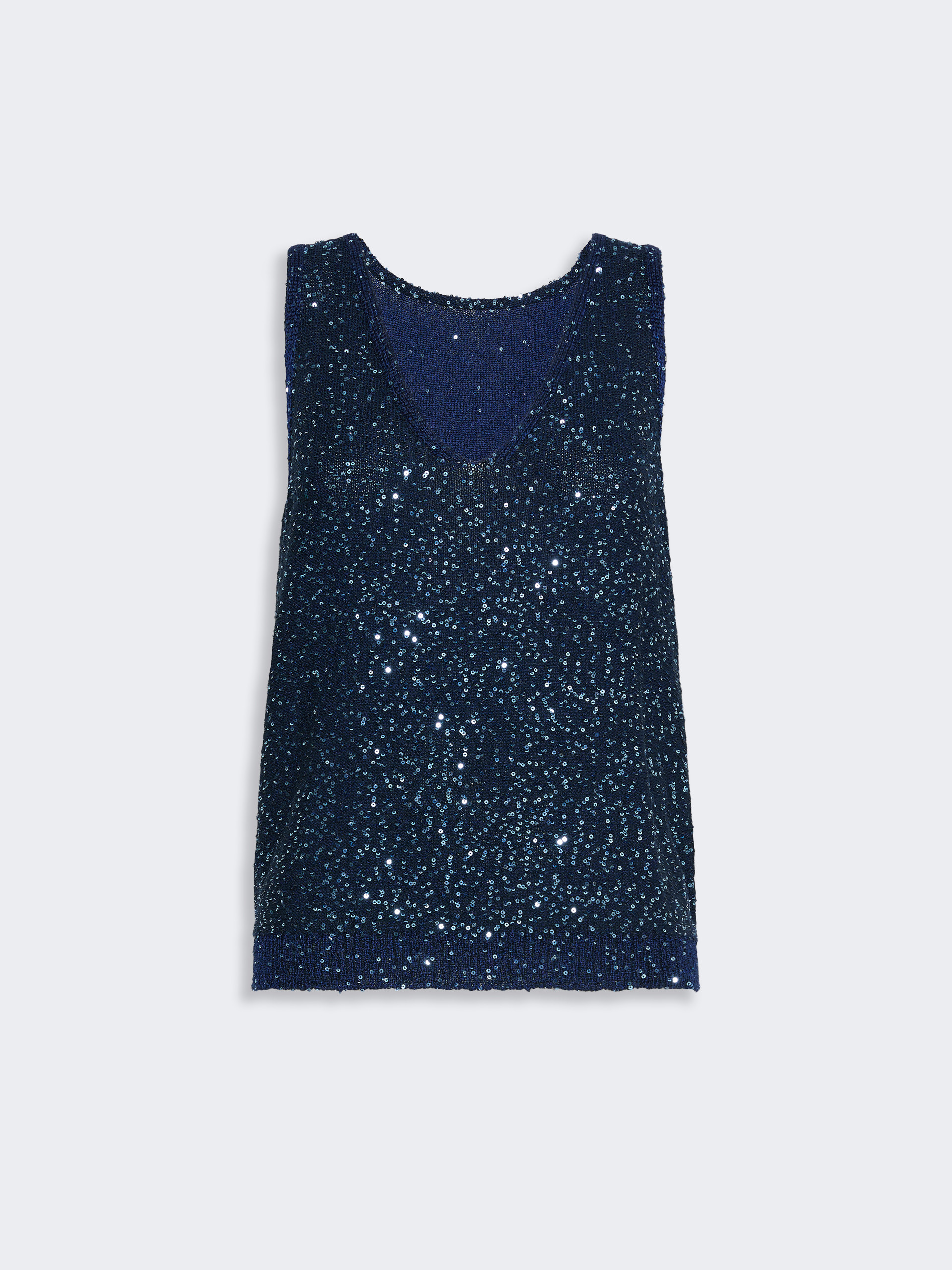 Maglia smanicata con paillettes - Weekend Max Mara - 5