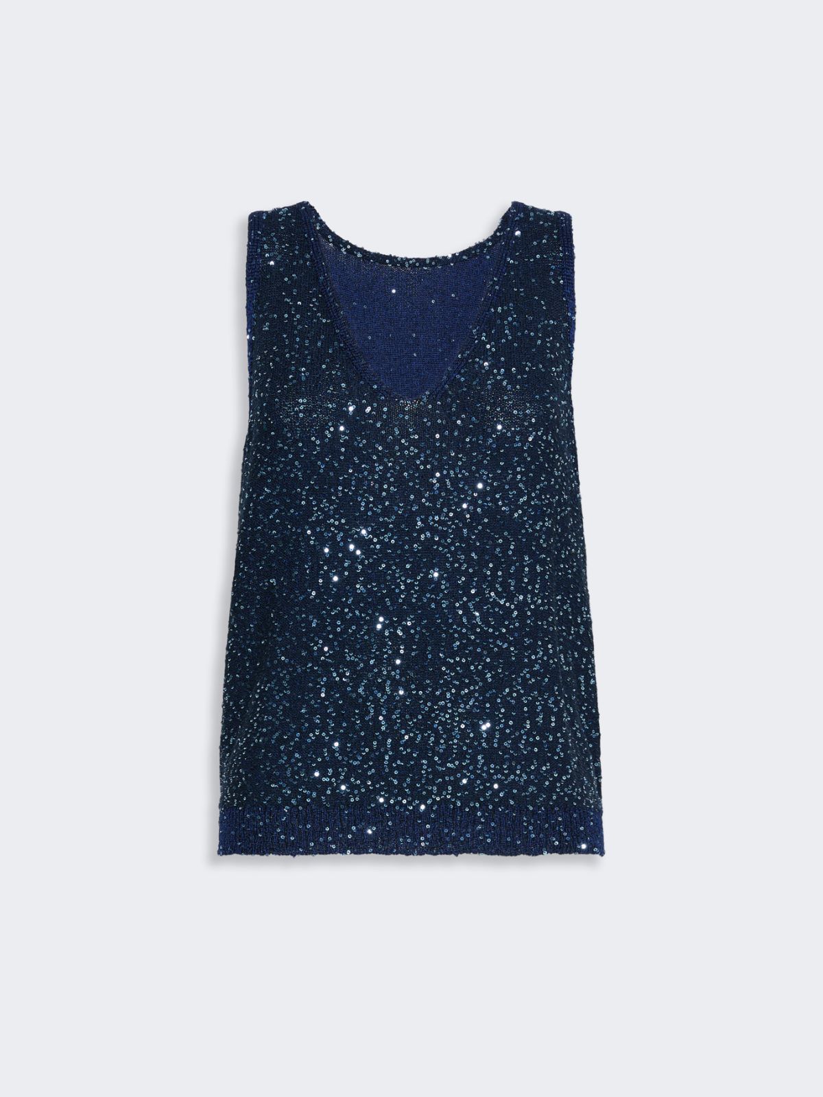 Maglia smanicata con paillettes - Weekend Max Mara - 5