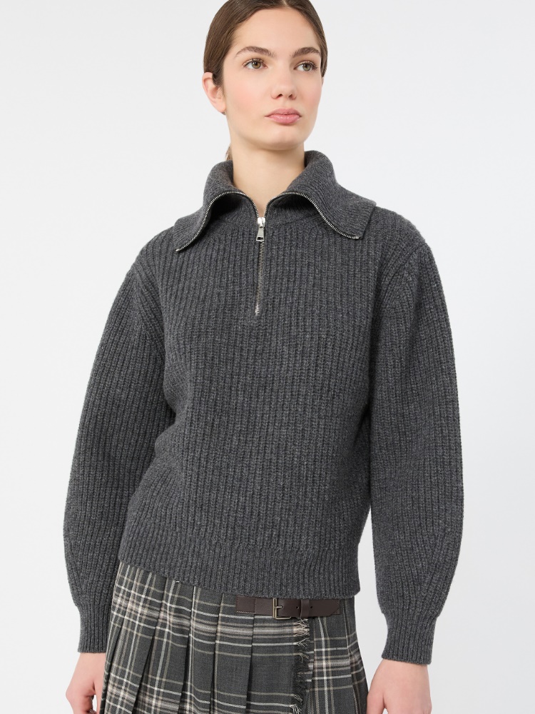 Wool zip-up roll-neck jumper - Weekend Max Mara