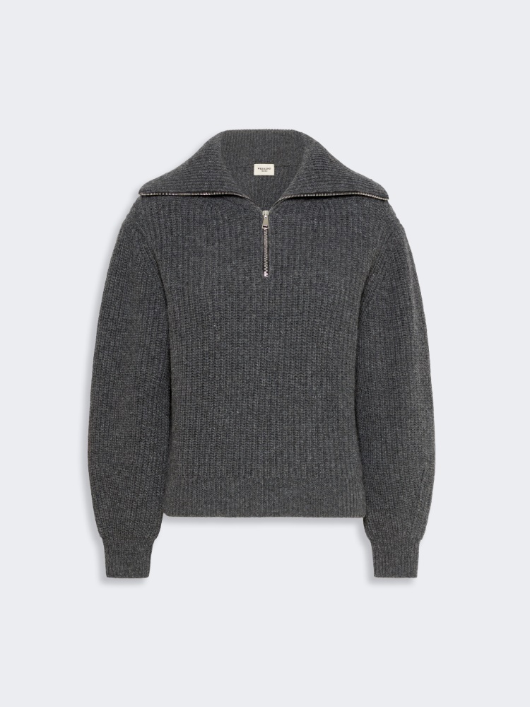 Wool zip-up roll-neck jumper - Weekend Max Mara - 2