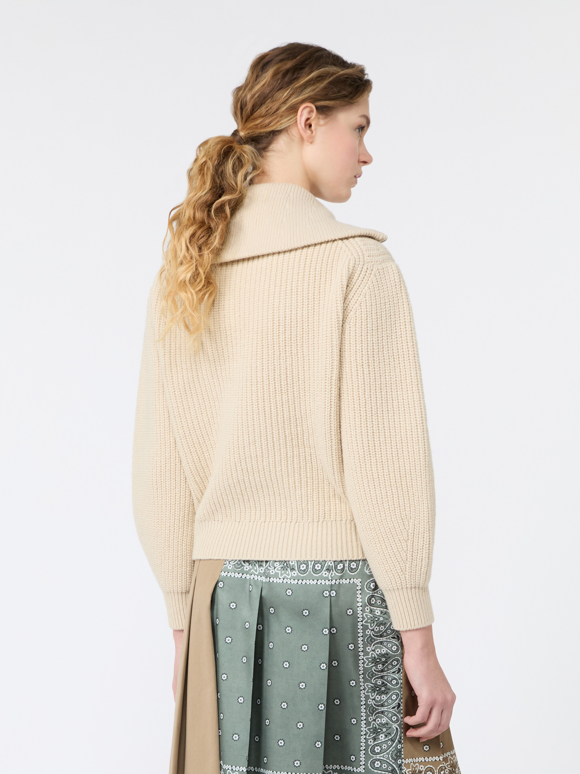 Wool zip-up roll-neck jumper - Weekend Max Mara - 3