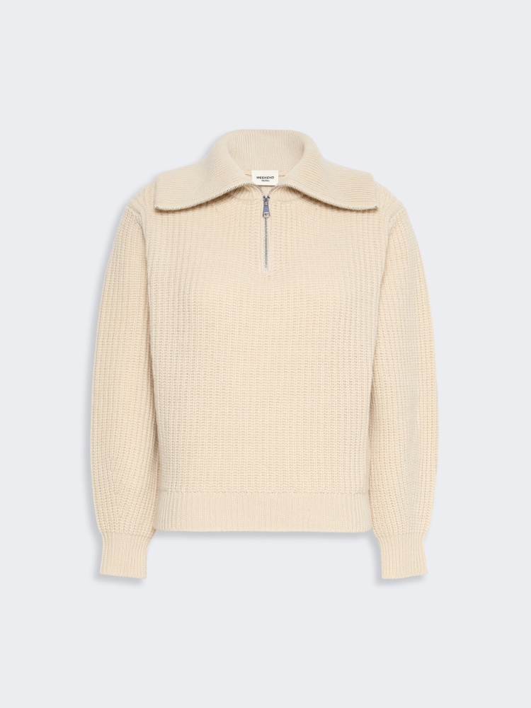 Wool zip-up roll-neck jumper - Weekend Max Mara - 2