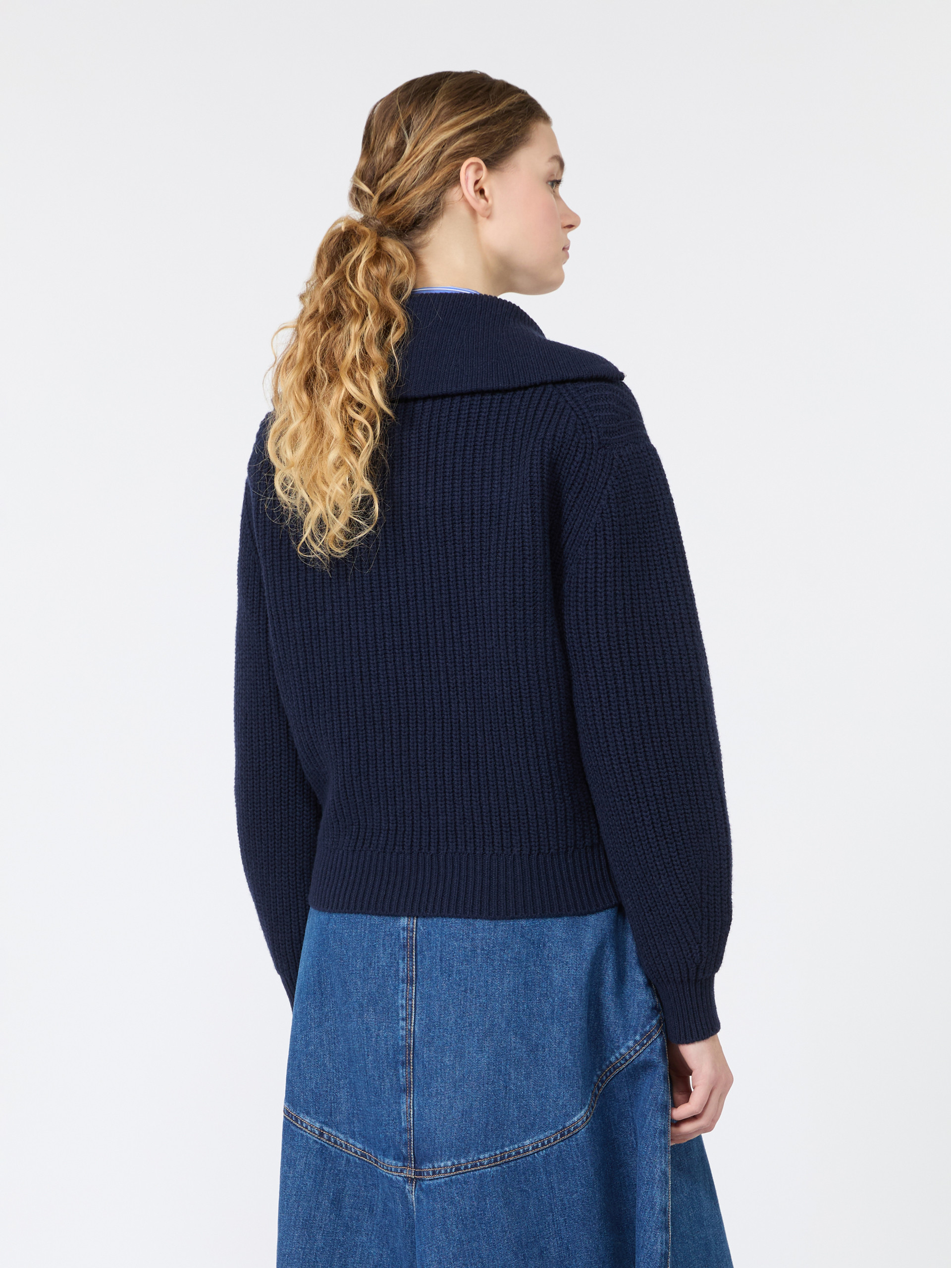 Wool zip-up roll-neck jumper - Weekend Max Mara - 3
