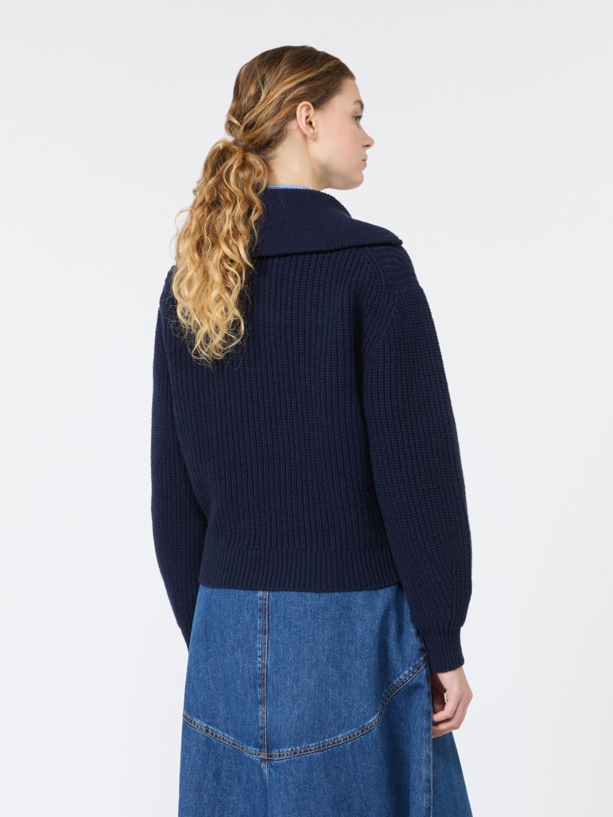 Wool zip-up roll-neck jumper - Weekend Max Mara - 3