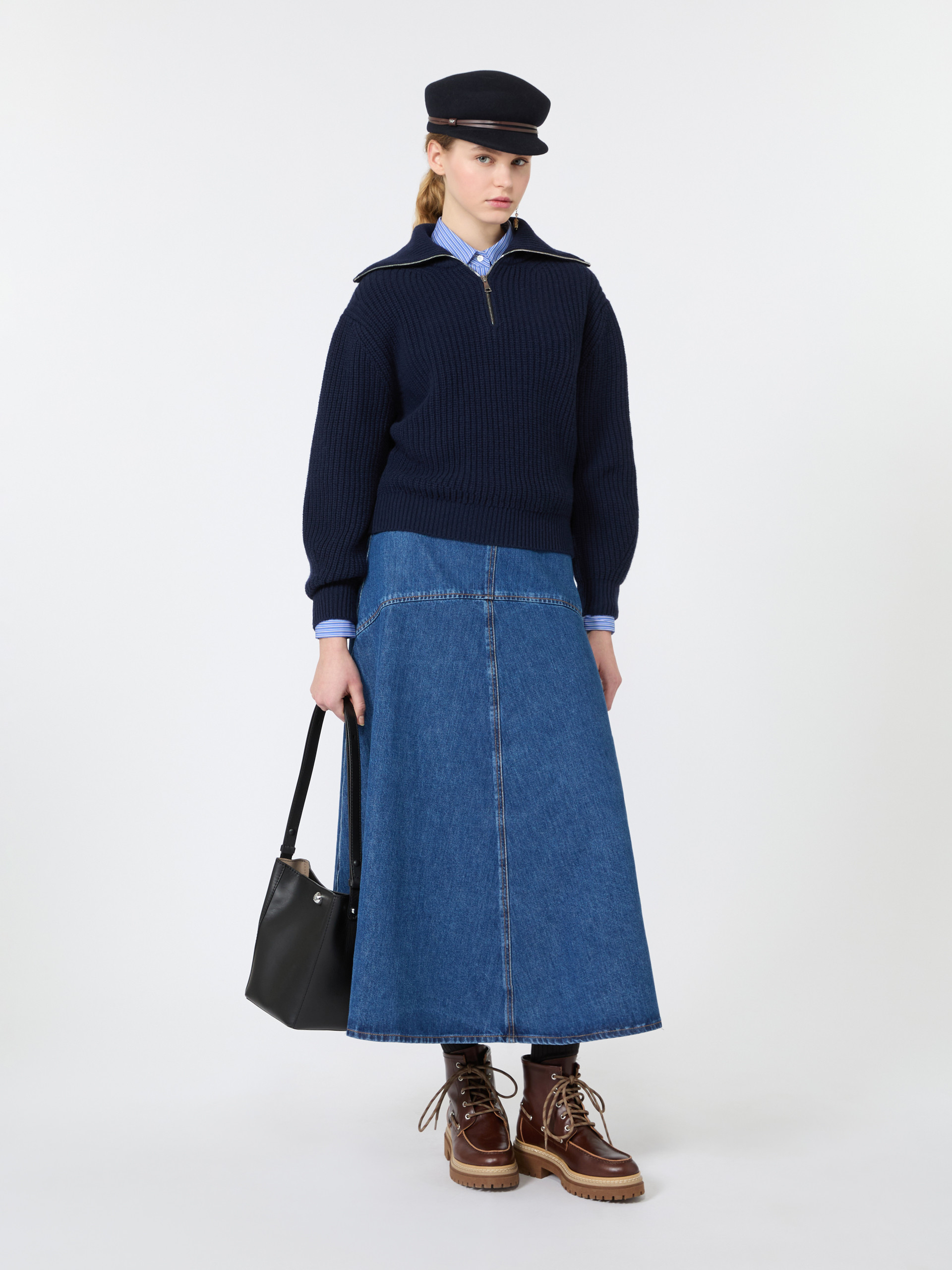 Wool zip-up roll-neck jumper - Weekend Max Mara
