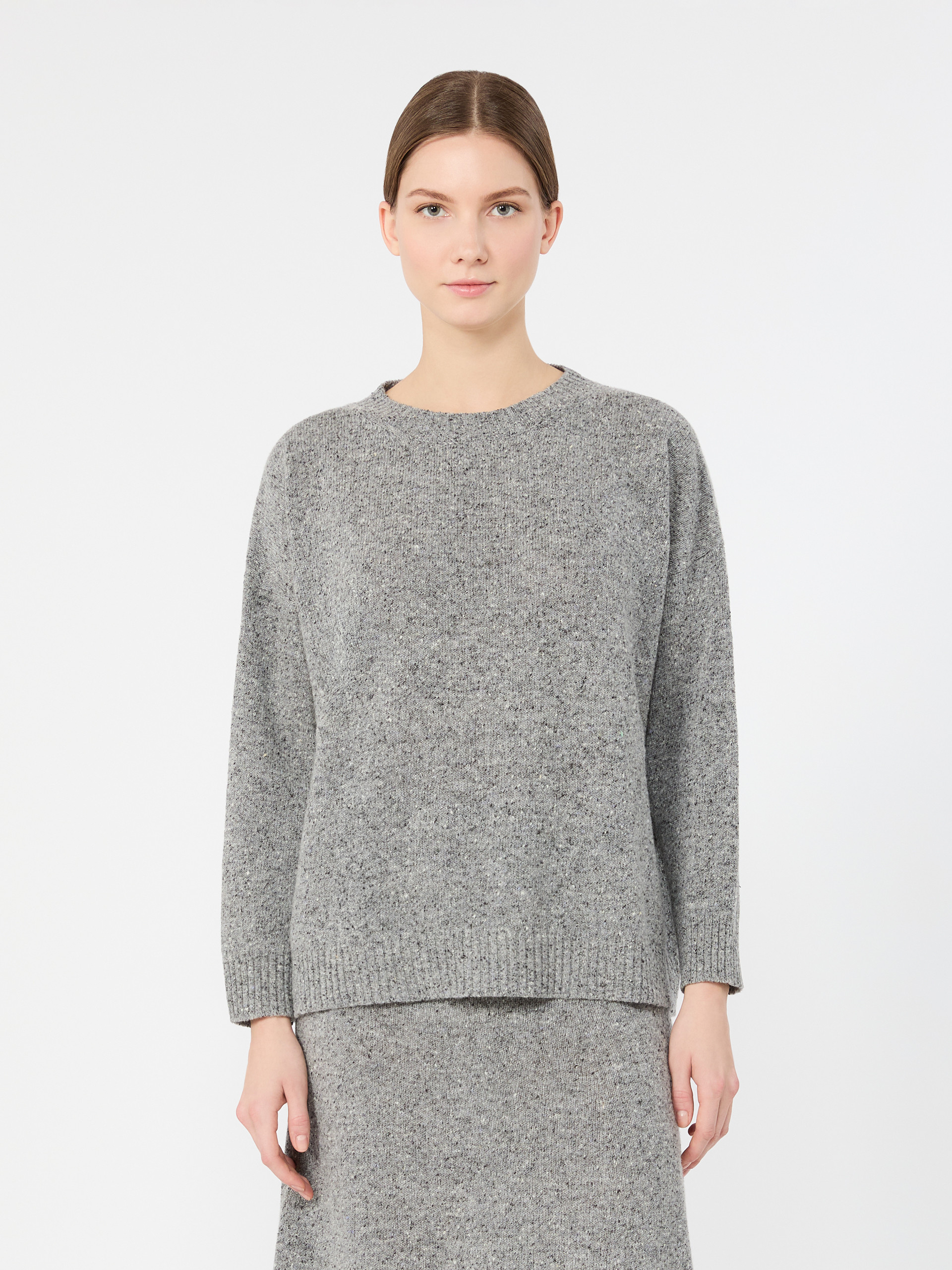 Tweed-effect wool and silk blend jumper - Weekend Max Mara - 2