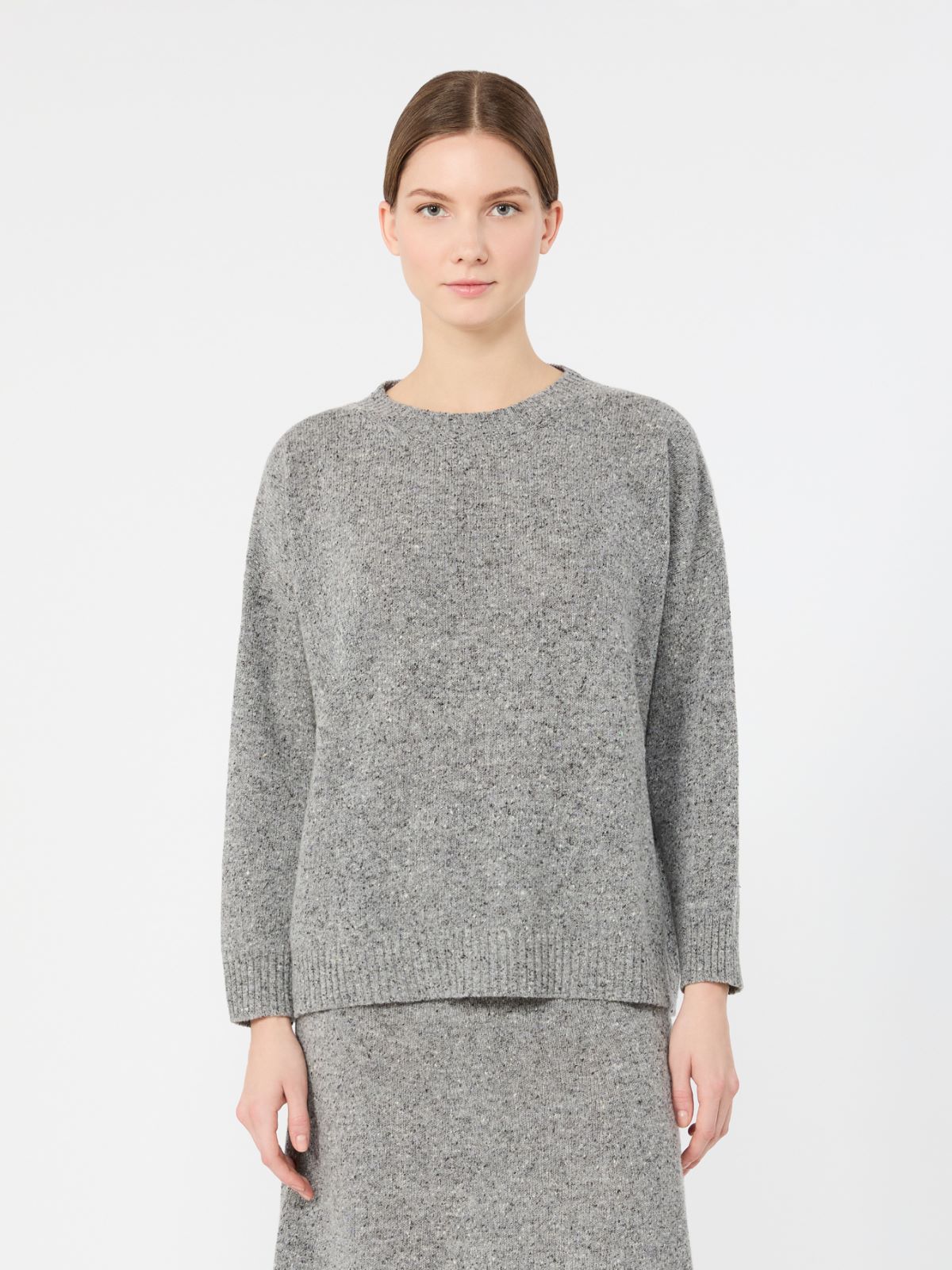 Tweed-effect wool and silk blend jumper - Weekend Max Mara - 2