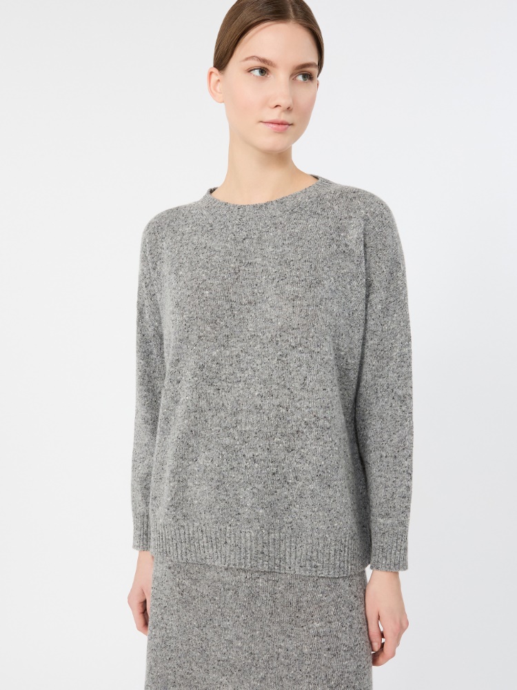 Tweed-effect wool and silk blend jumper - Weekend Max Mara