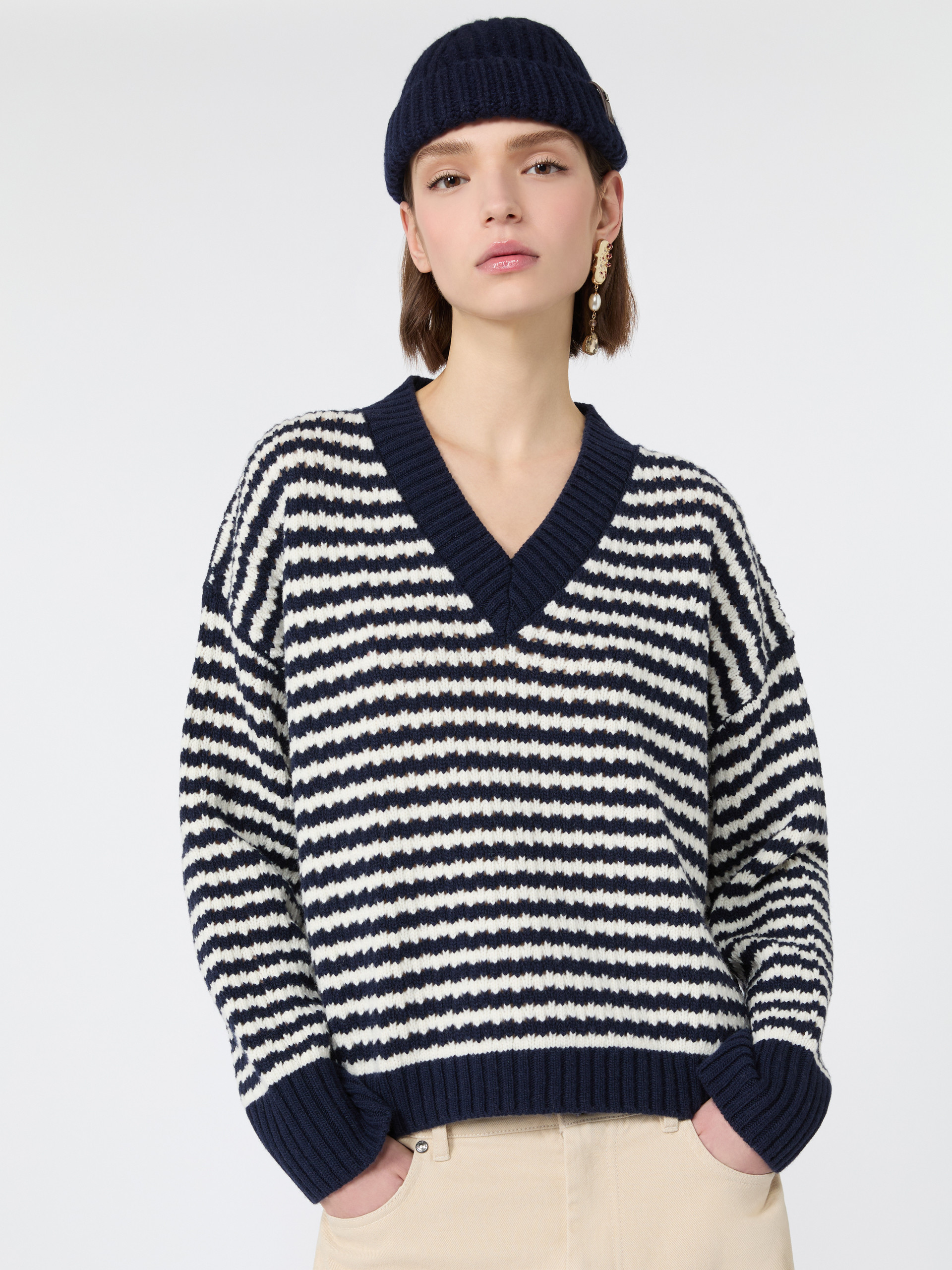 Loose jumper in wool yarn - Weekend Max Mara - 4