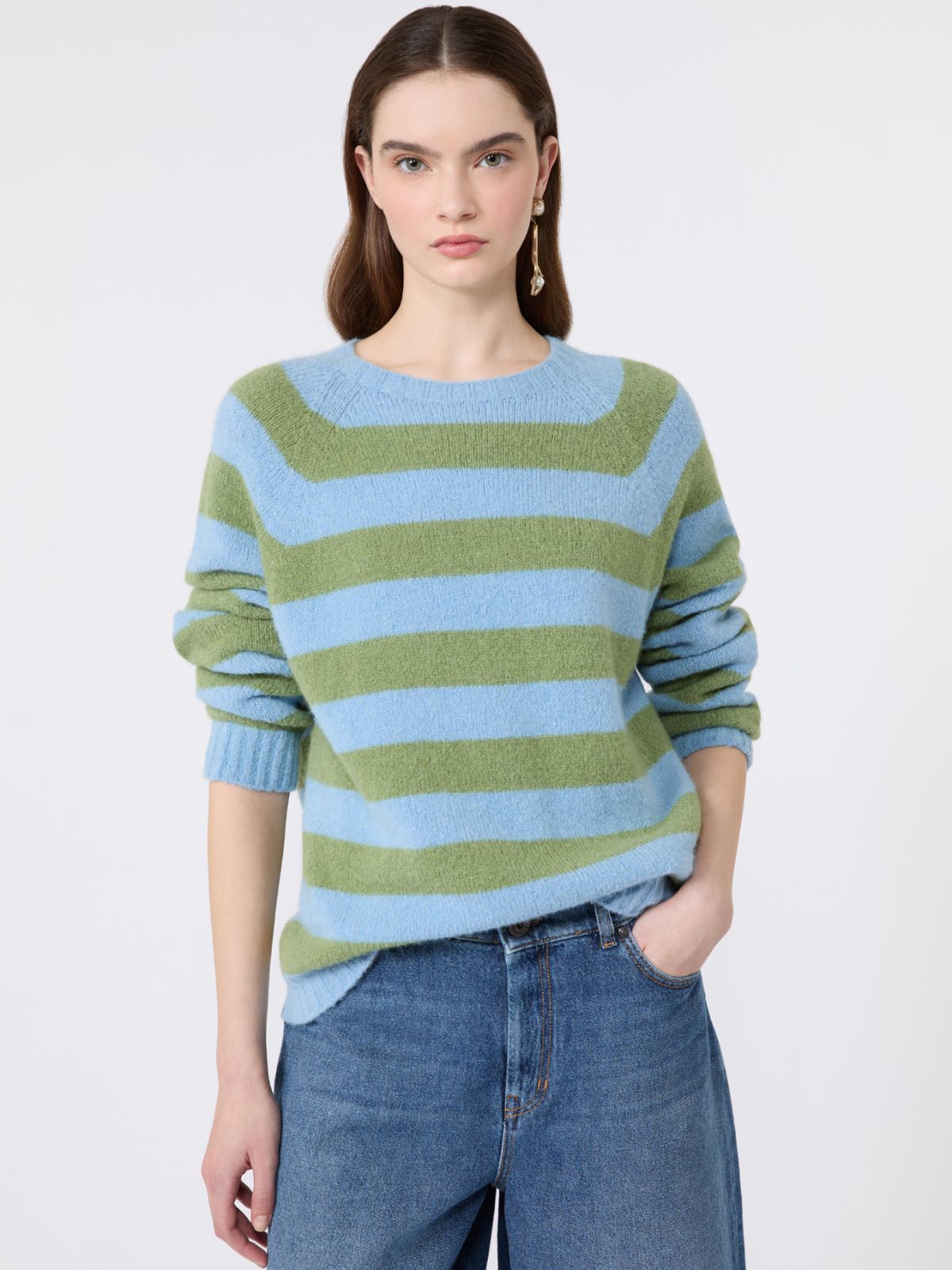 Alpaca and cotton sweater - LIGHT BLUE - Weekend Max Mara - 4