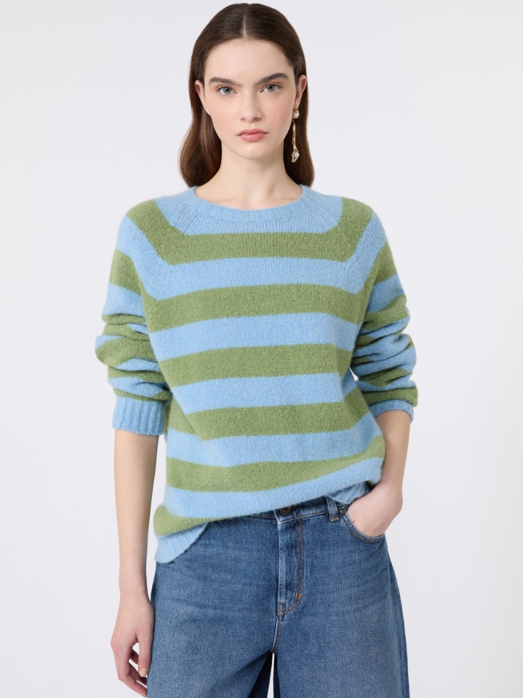 Alpaca and cotton sweater - LIGHT BLUE - Weekend Max Mara