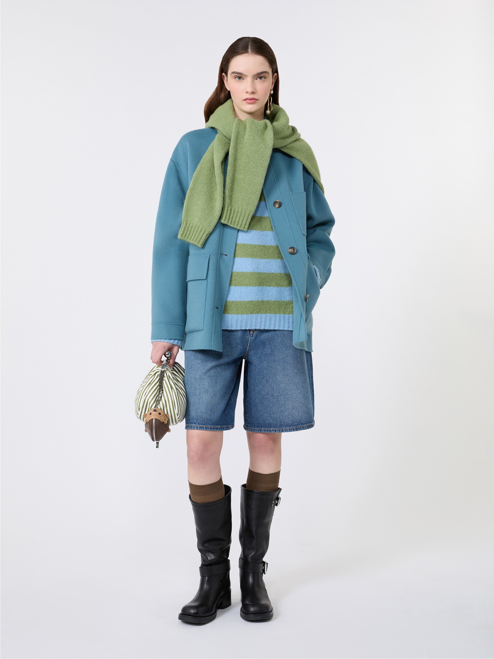 Alpaca and cotton sweater - LIGHT BLUE - Weekend Max Mara