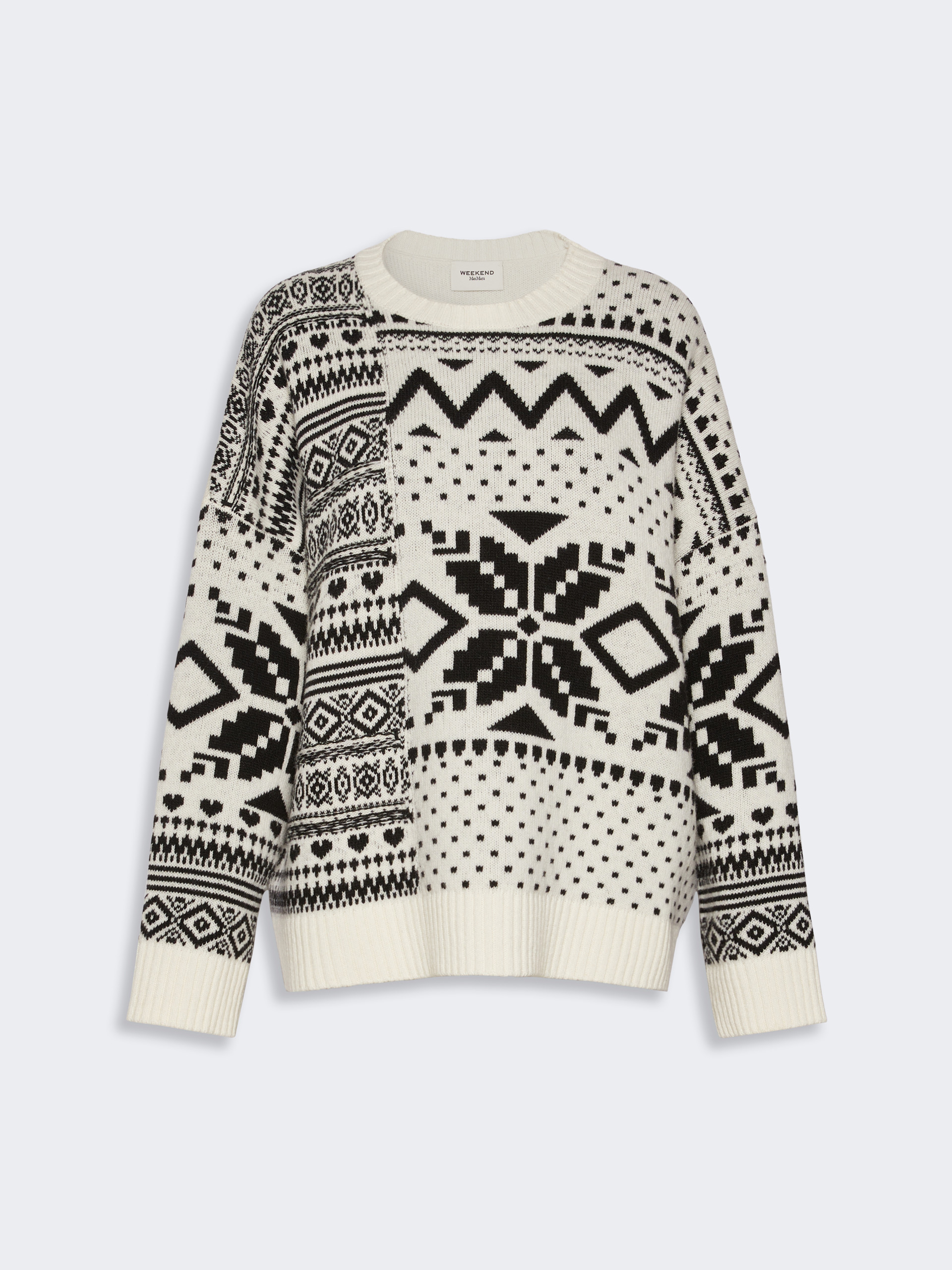 Loose jumper in wool jacquard - Weekend Max Mara - 5