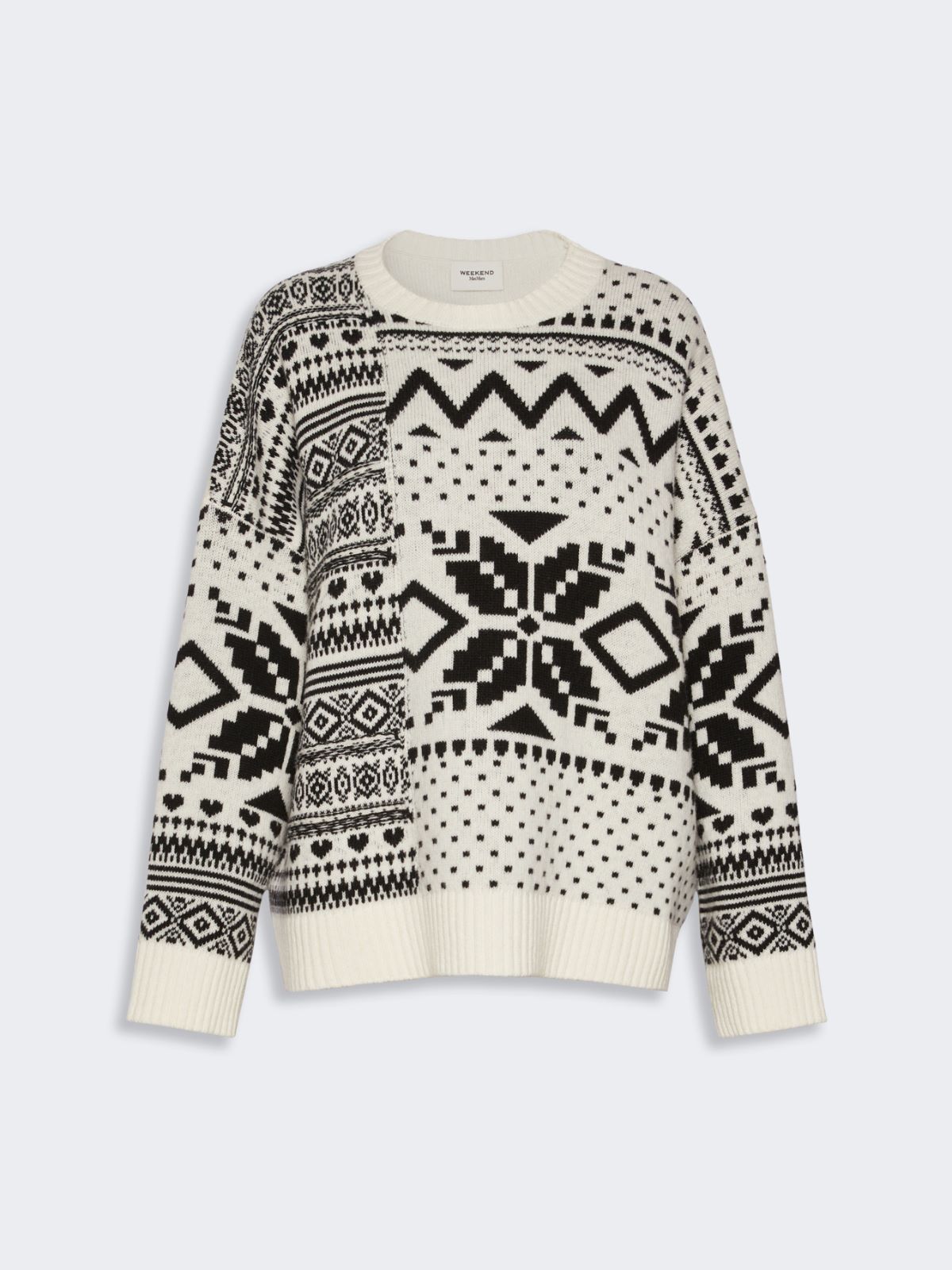 Loose jumper in wool jacquard - Weekend Max Mara - 5