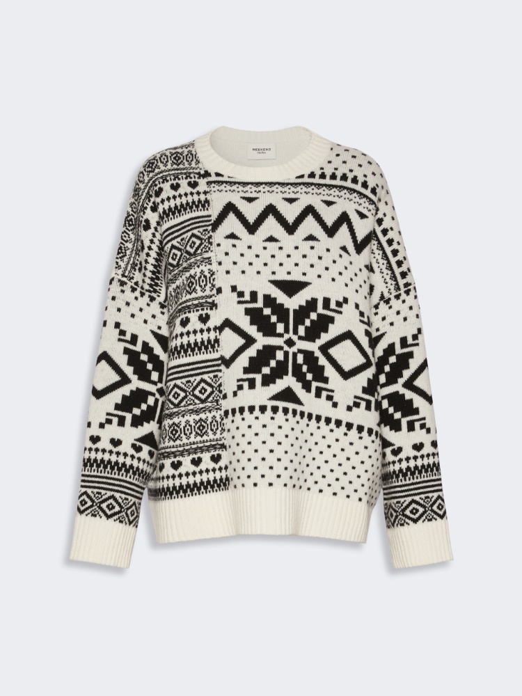 Loose jumper in wool jacquard - Weekend Max Mara - 2