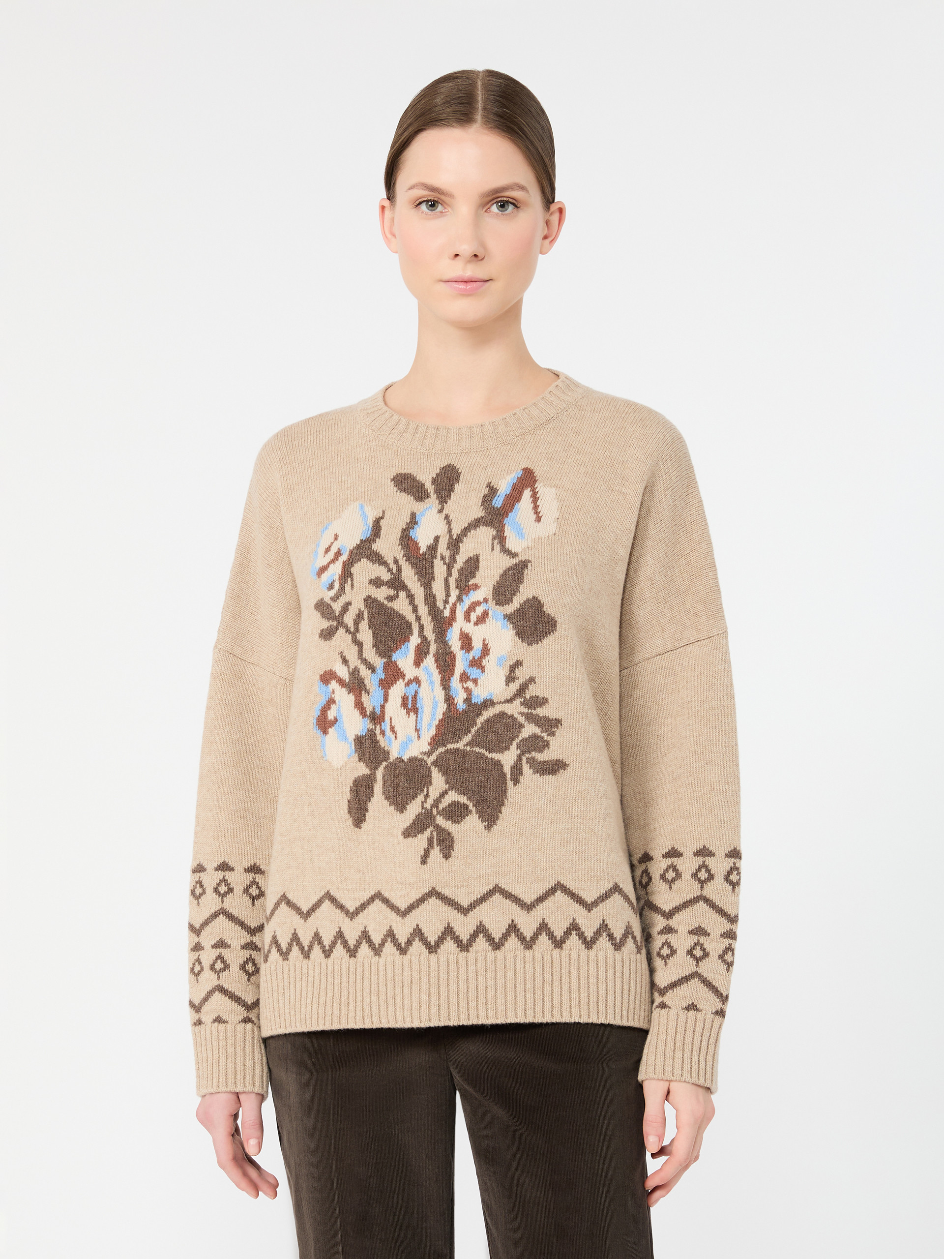 Loose jumper in wool jacquard - Weekend Max Mara - 2