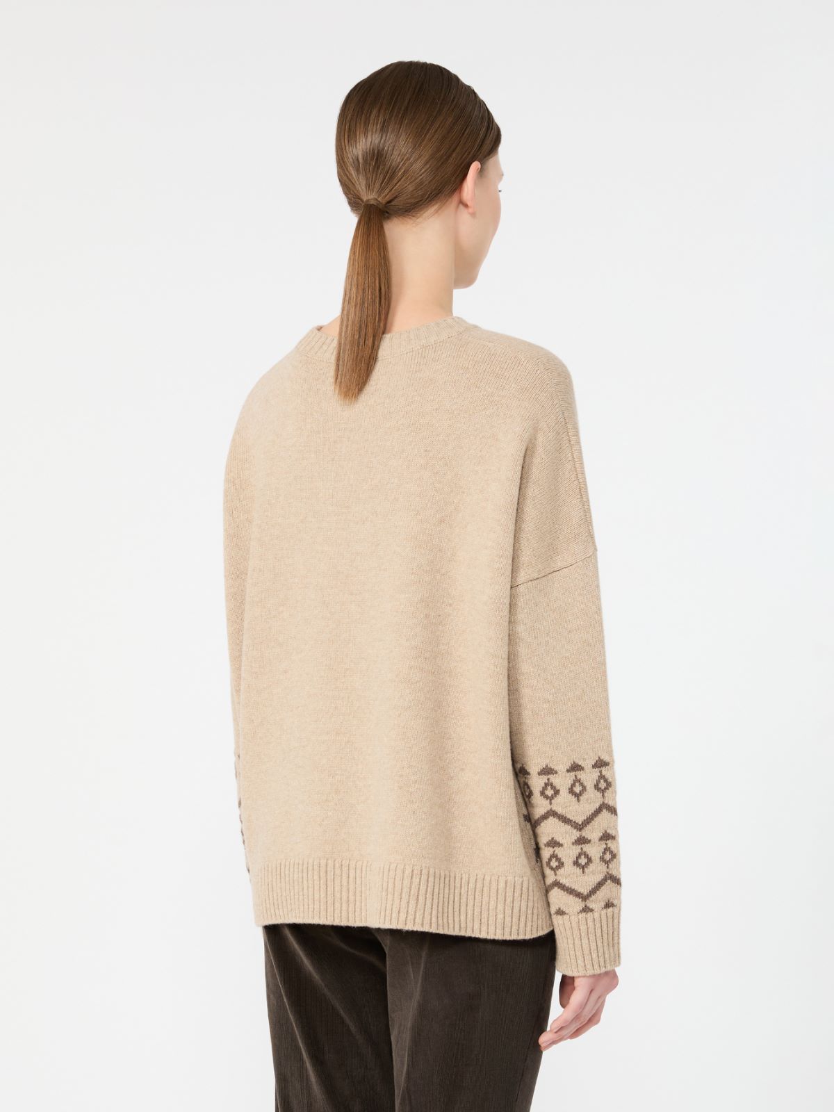 Loose jumper in wool jacquard - Weekend Max Mara - 3