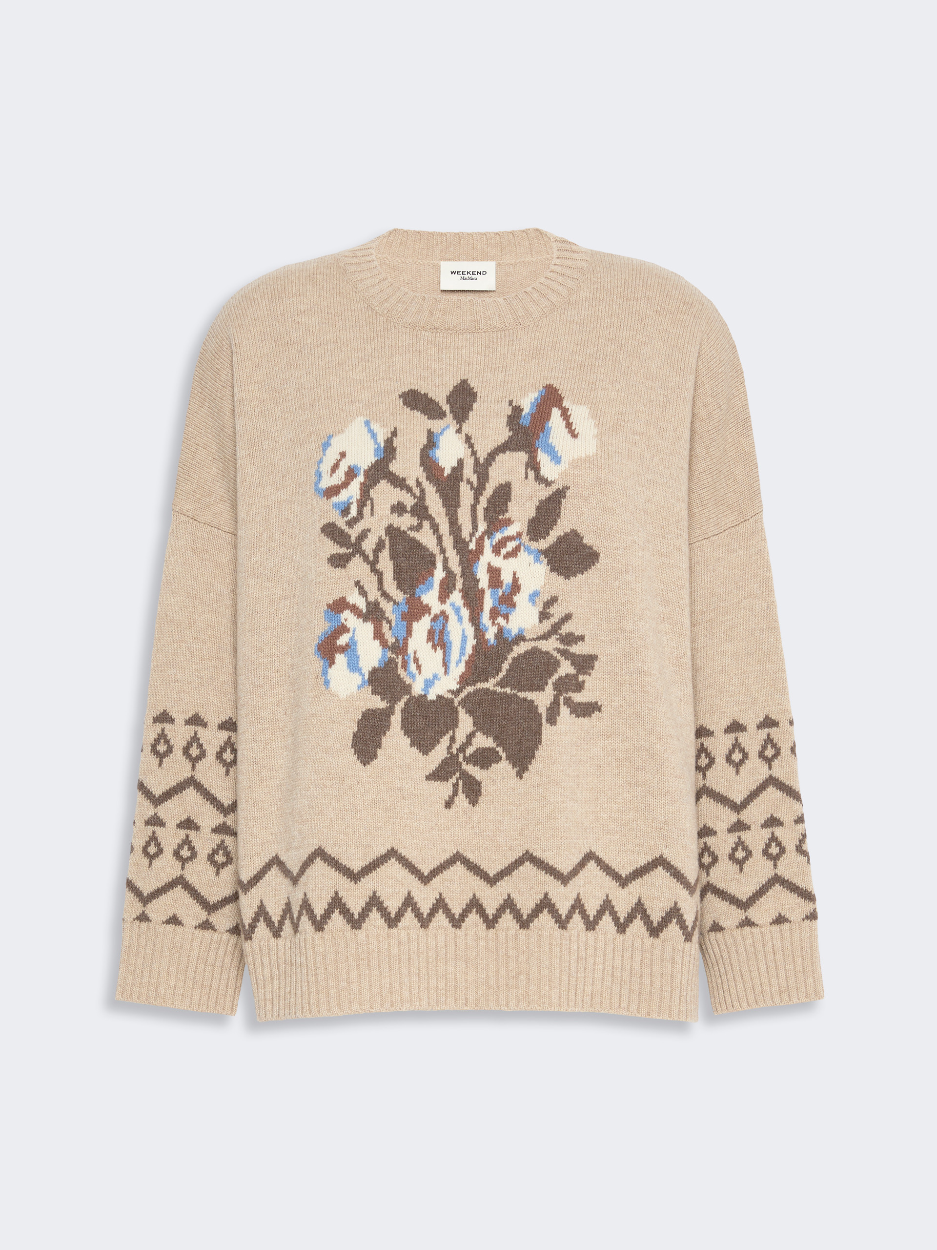 Loose jumper in wool jacquard - Weekend Max Mara - 5