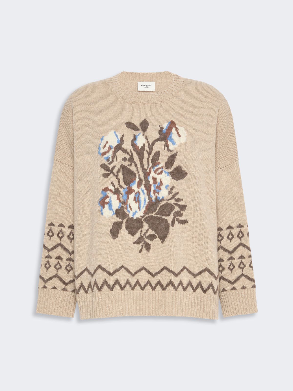 Loose jumper in wool jacquard - Weekend Max Mara - 5
