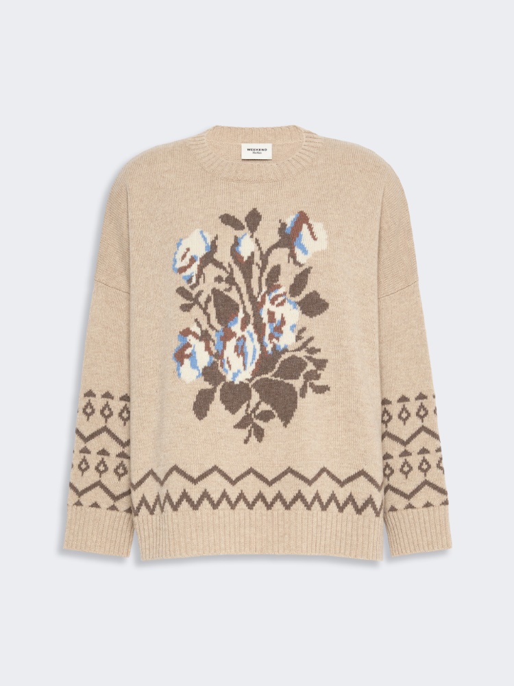Loose jumper in wool jacquard - Weekend Max Mara - 2