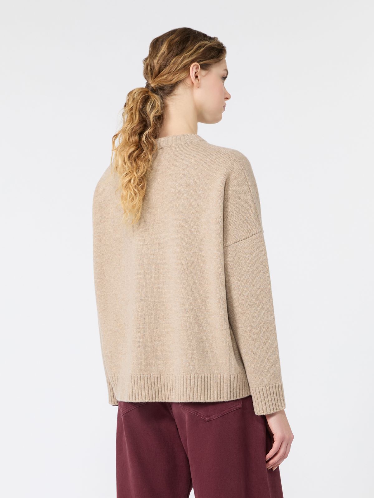 Loose jumper in wool jacquard - Weekend Max Mara - 3
