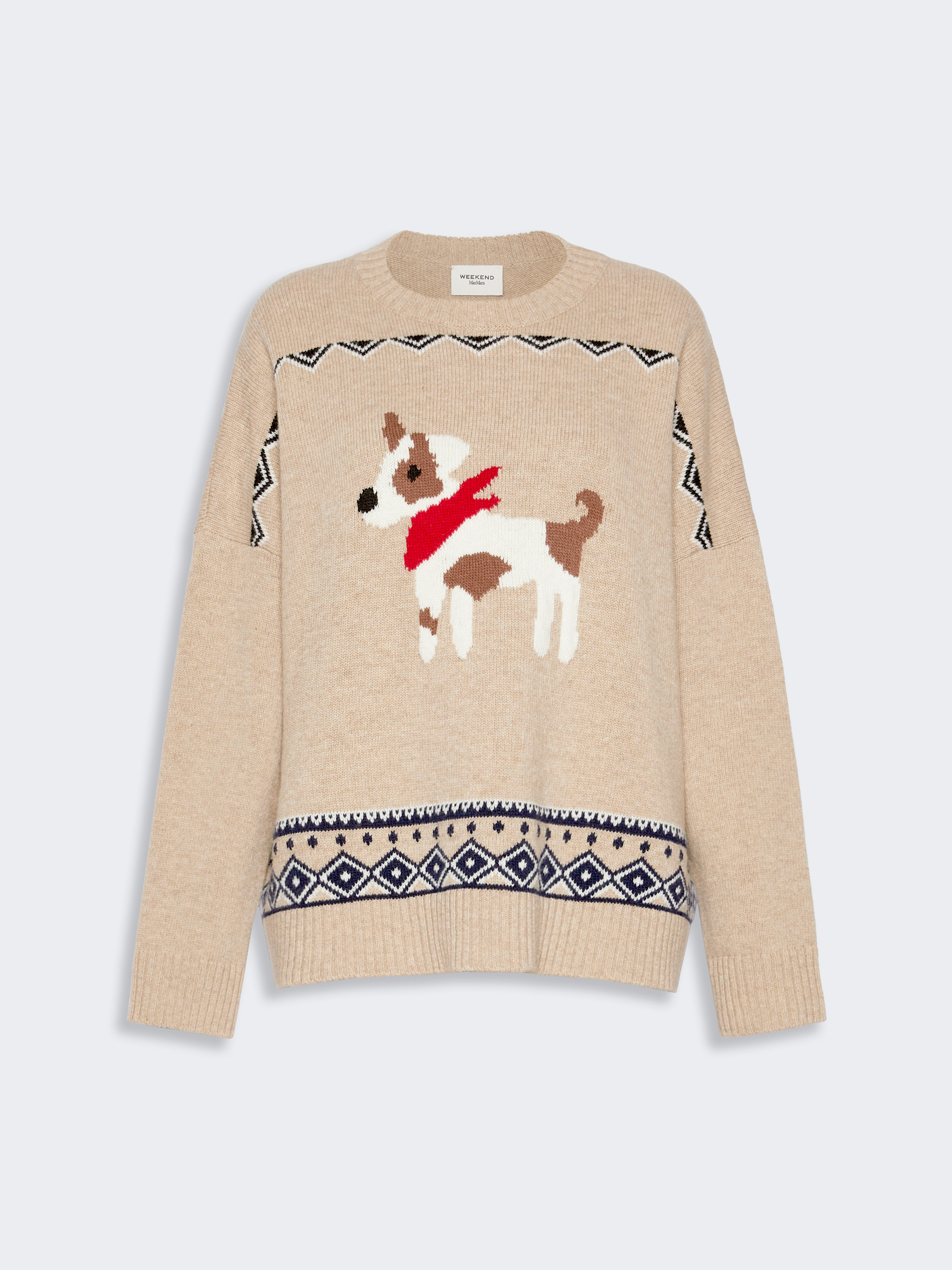 Loose jumper in wool jacquard - Weekend Max Mara - 6