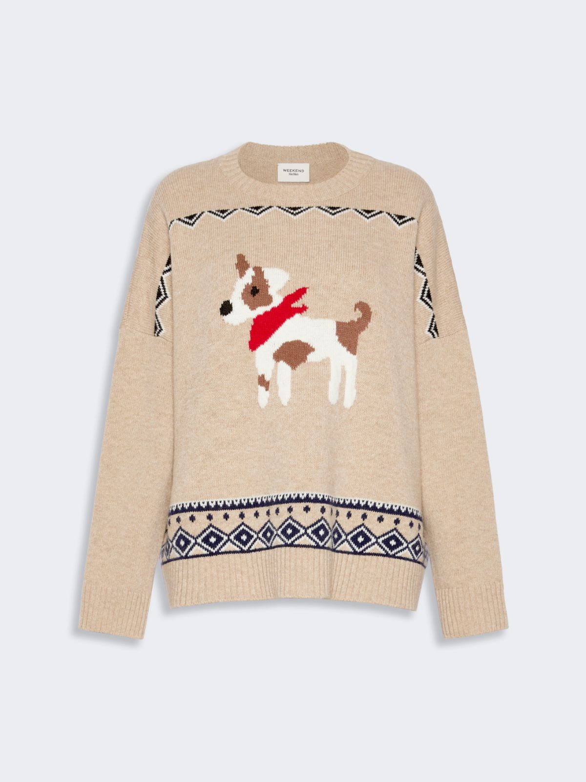 Loose jumper in wool jacquard - Weekend Max Mara - 6