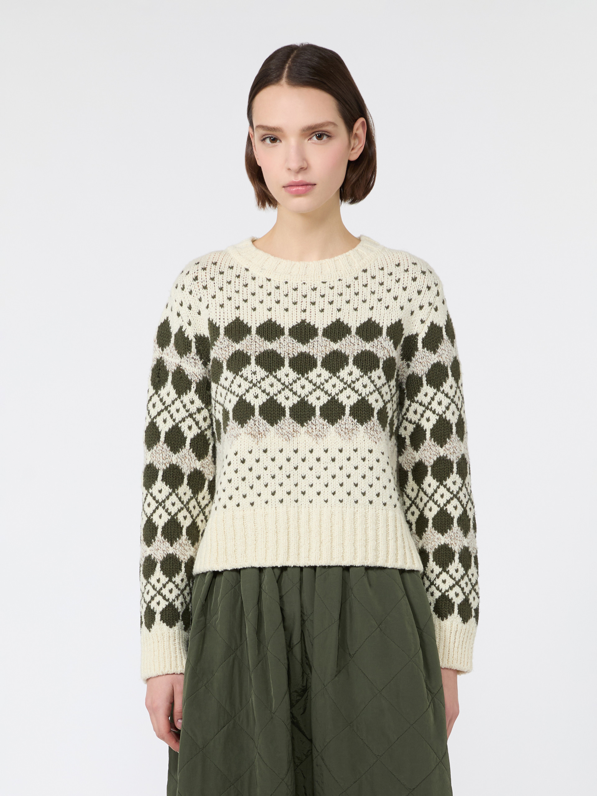 Jacquard wool and cashmere sweater - Weekend Max Mara - 2