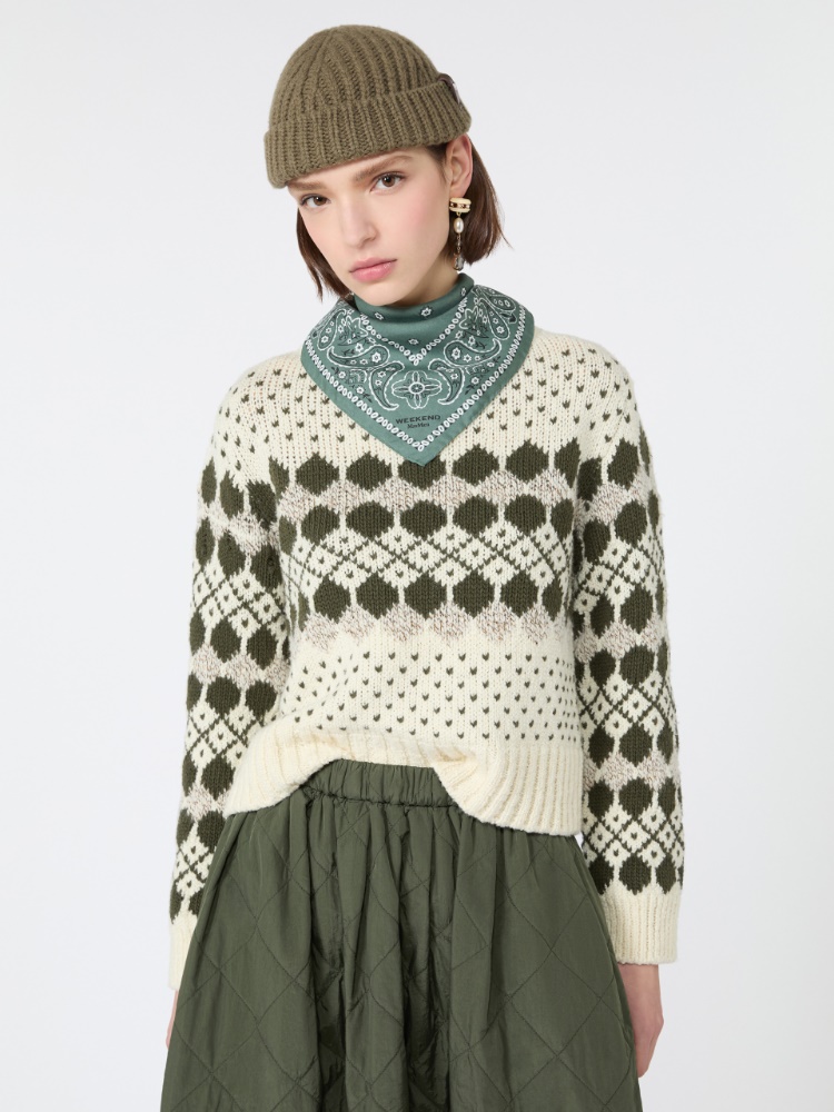 Jacquard wool and cashmere sweater - Weekend Max Mara