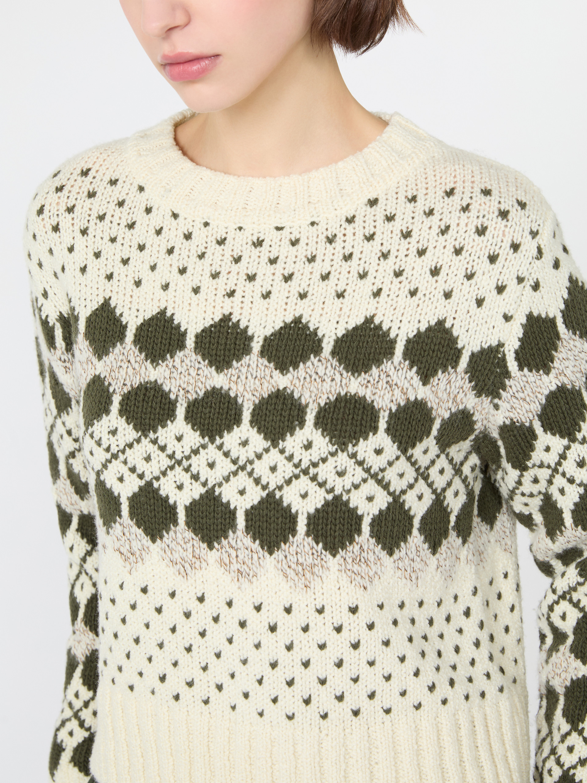 Jacquard wool and cashmere sweater - Weekend Max Mara - 5
