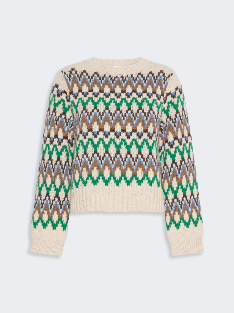 Jacquard wool and cashmere sweater - Weekend Max Mara - 2
