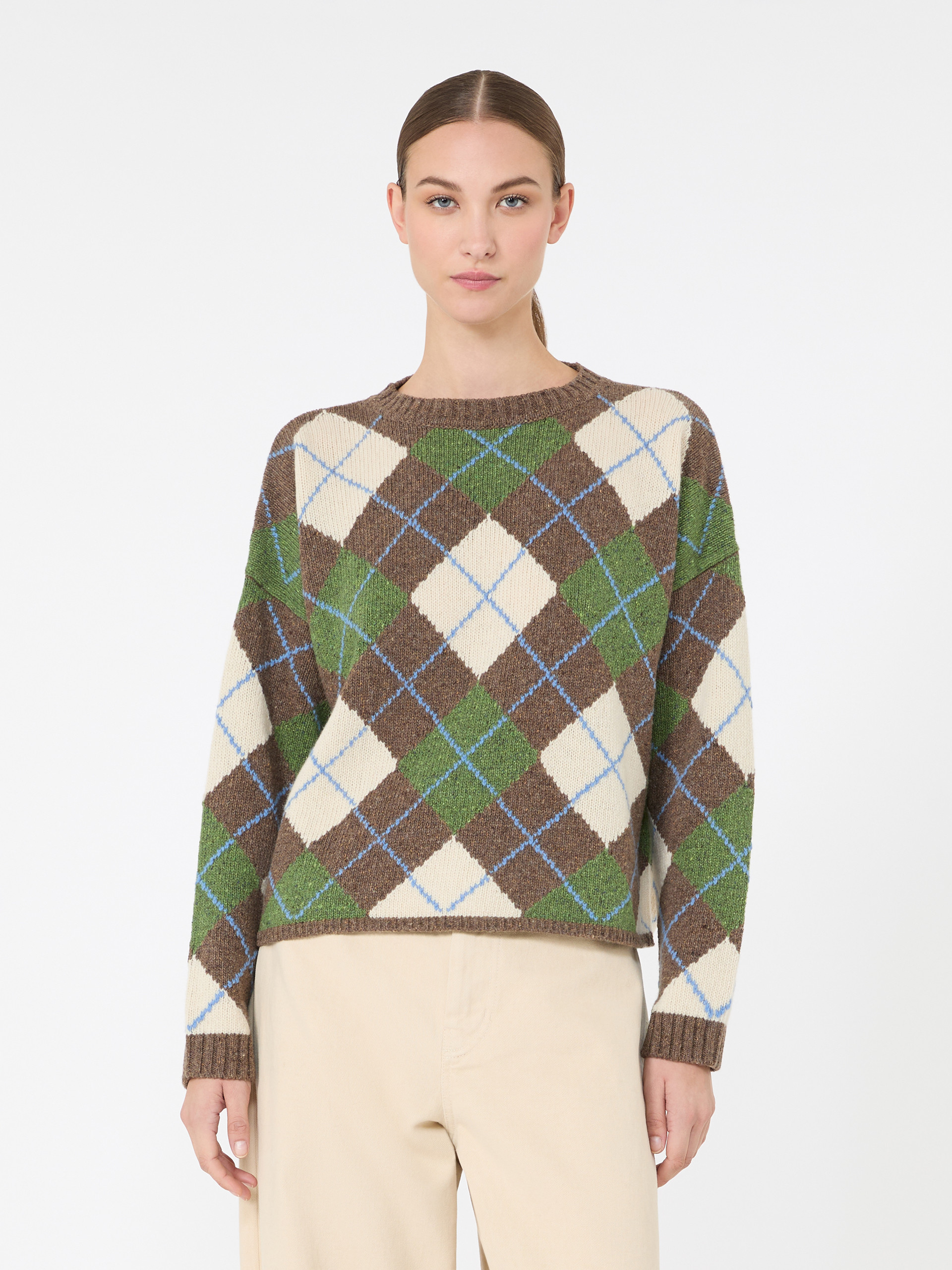 Wool yarn Argyle jumper - Weekend Max Mara - 2