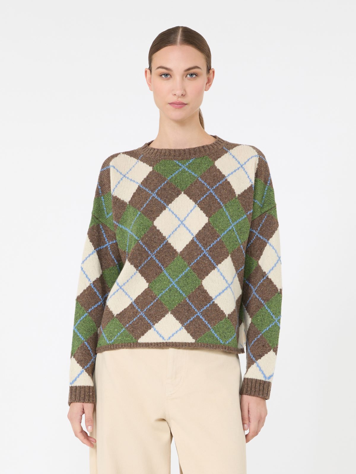 Wool yarn Argyle jumper - Weekend Max Mara - 2