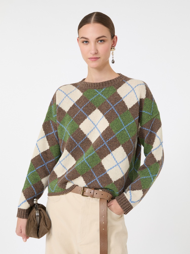 Wool yarn Argyle jumper - Weekend Max Mara