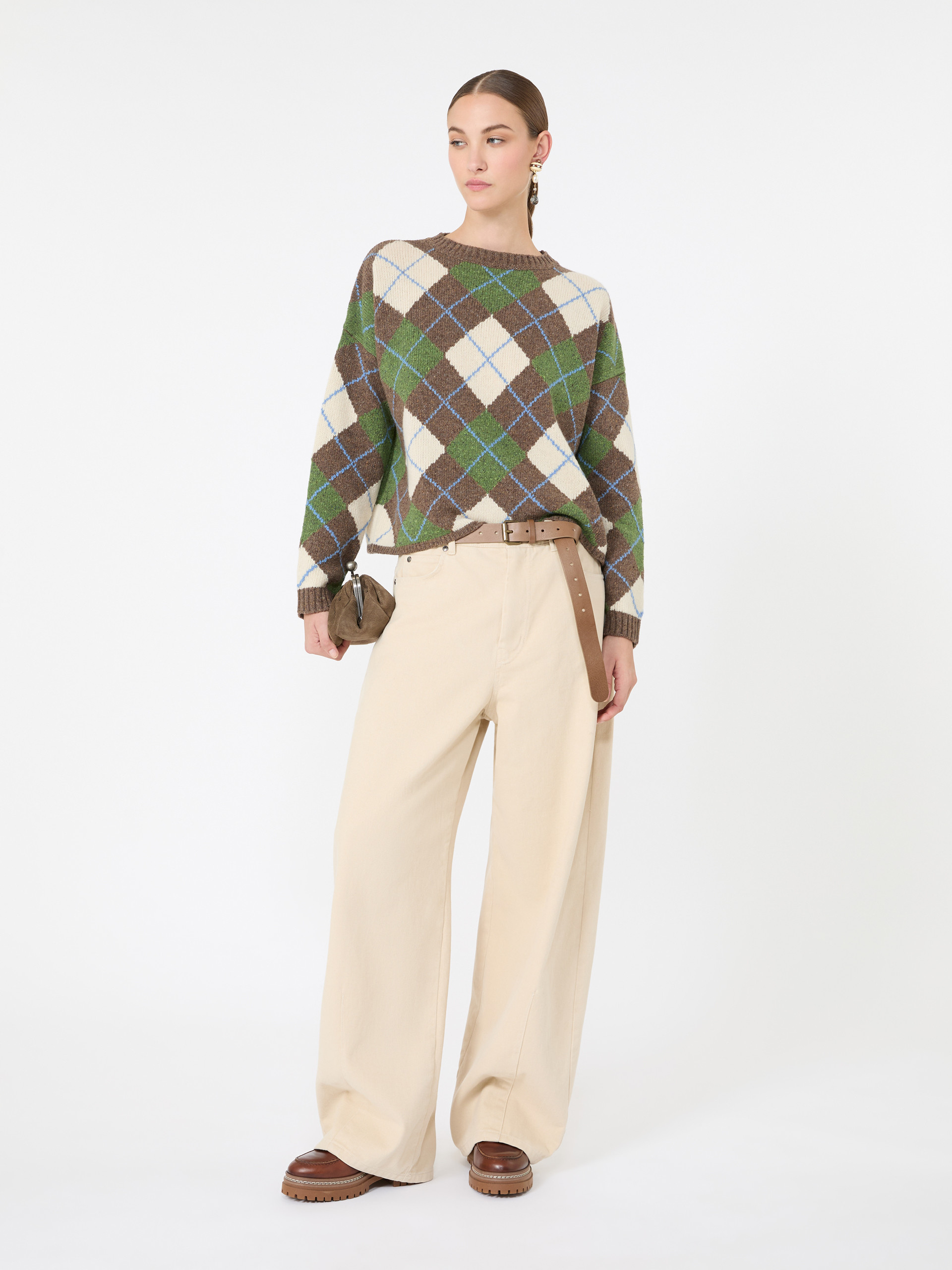 Wool yarn Argyle jumper - Weekend Max Mara