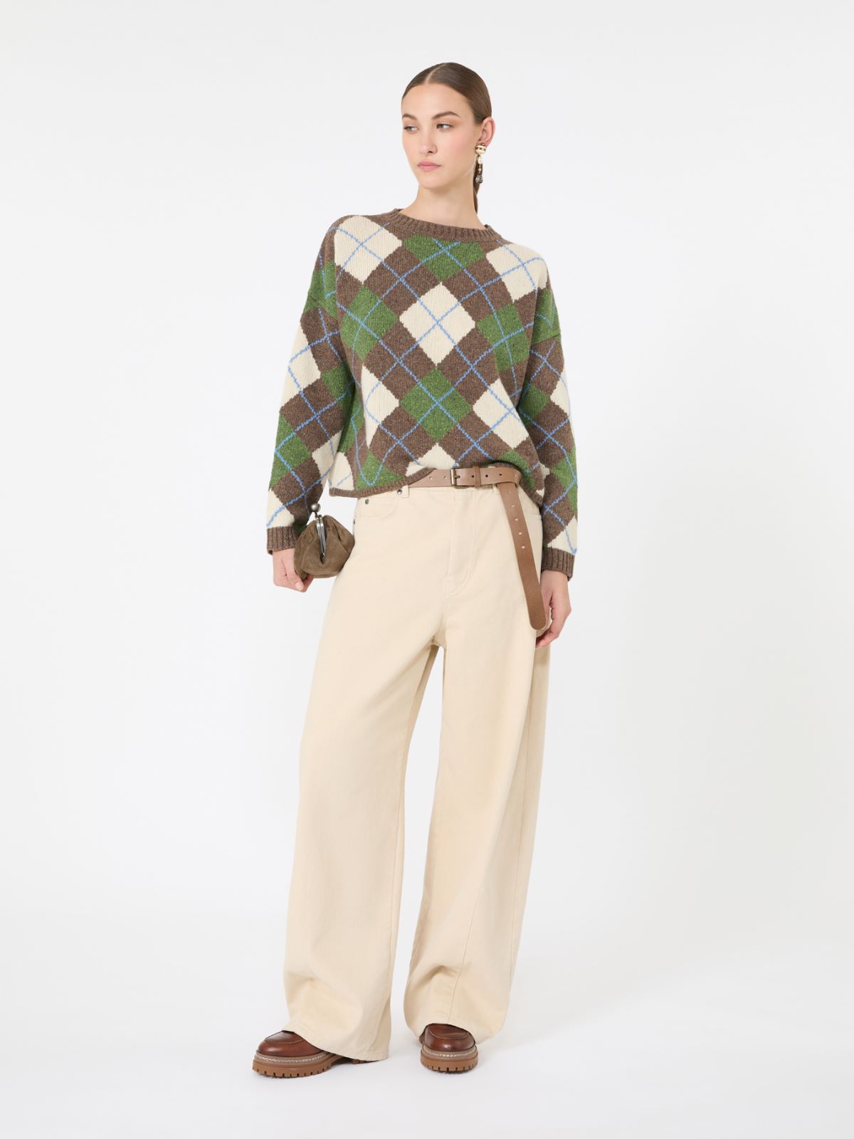 Wool yarn Argyle jumper - Weekend Max Mara