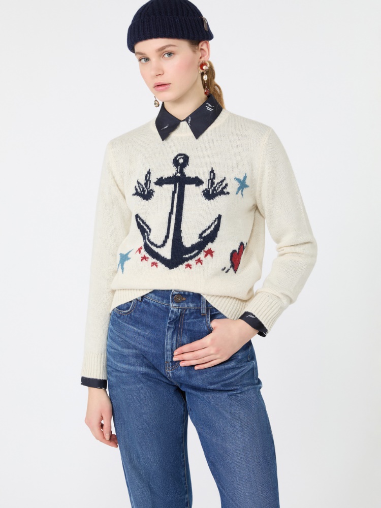 Alpaca and wool-blend yarn sweater - Weekend Max Mara