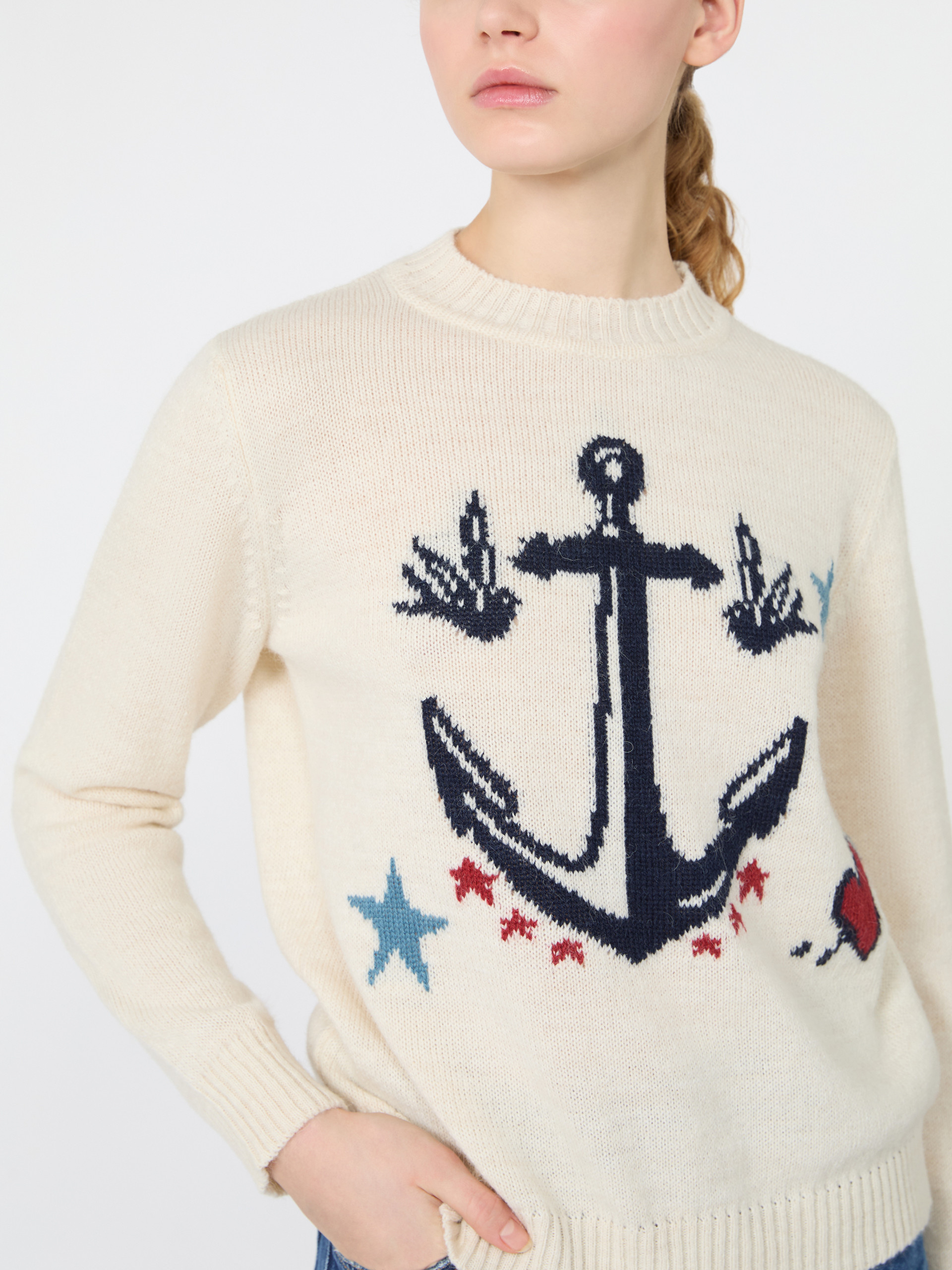 Alpaca and wool-blend yarn sweater - Weekend Max Mara - 5