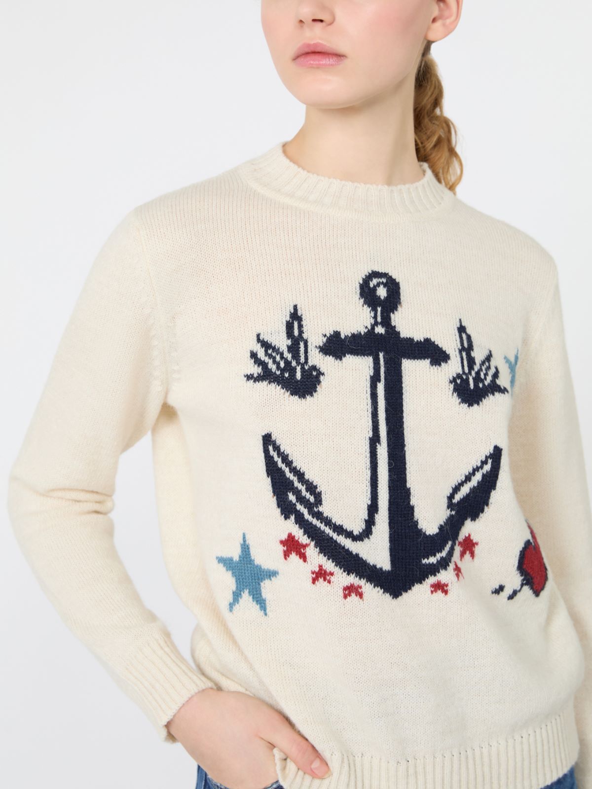 Alpaca and wool-blend yarn sweater - Weekend Max Mara - 5
