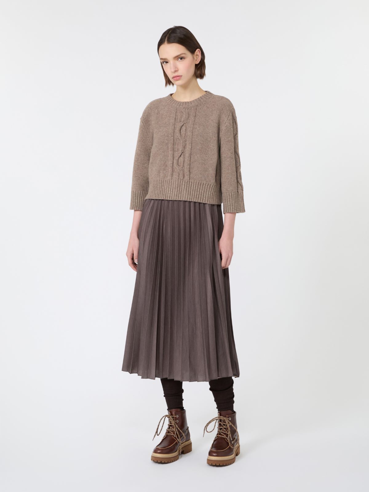 Jersey dress with a wool top - Weekend Max Mara - 2