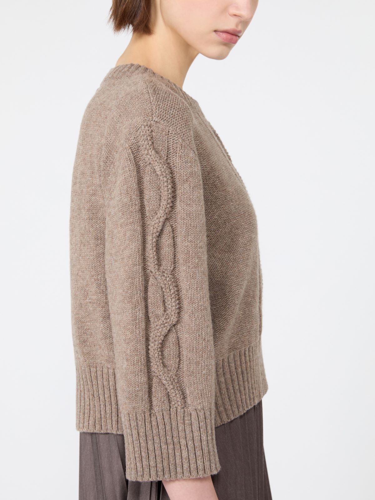 Jersey dress with a wool top - Weekend Max Mara - 4