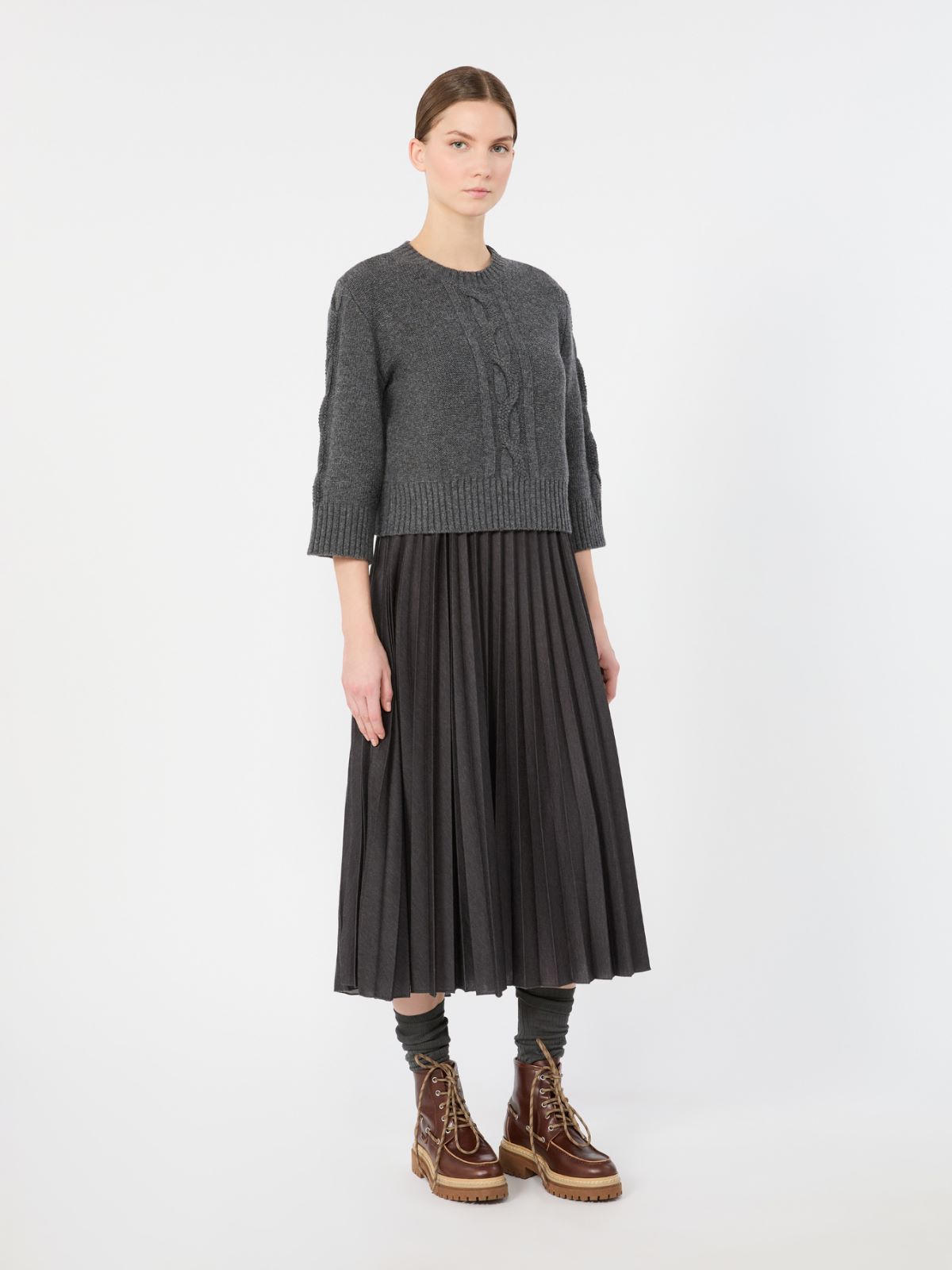 Jersey dress with a wool top - Weekend Max Mara - 2
