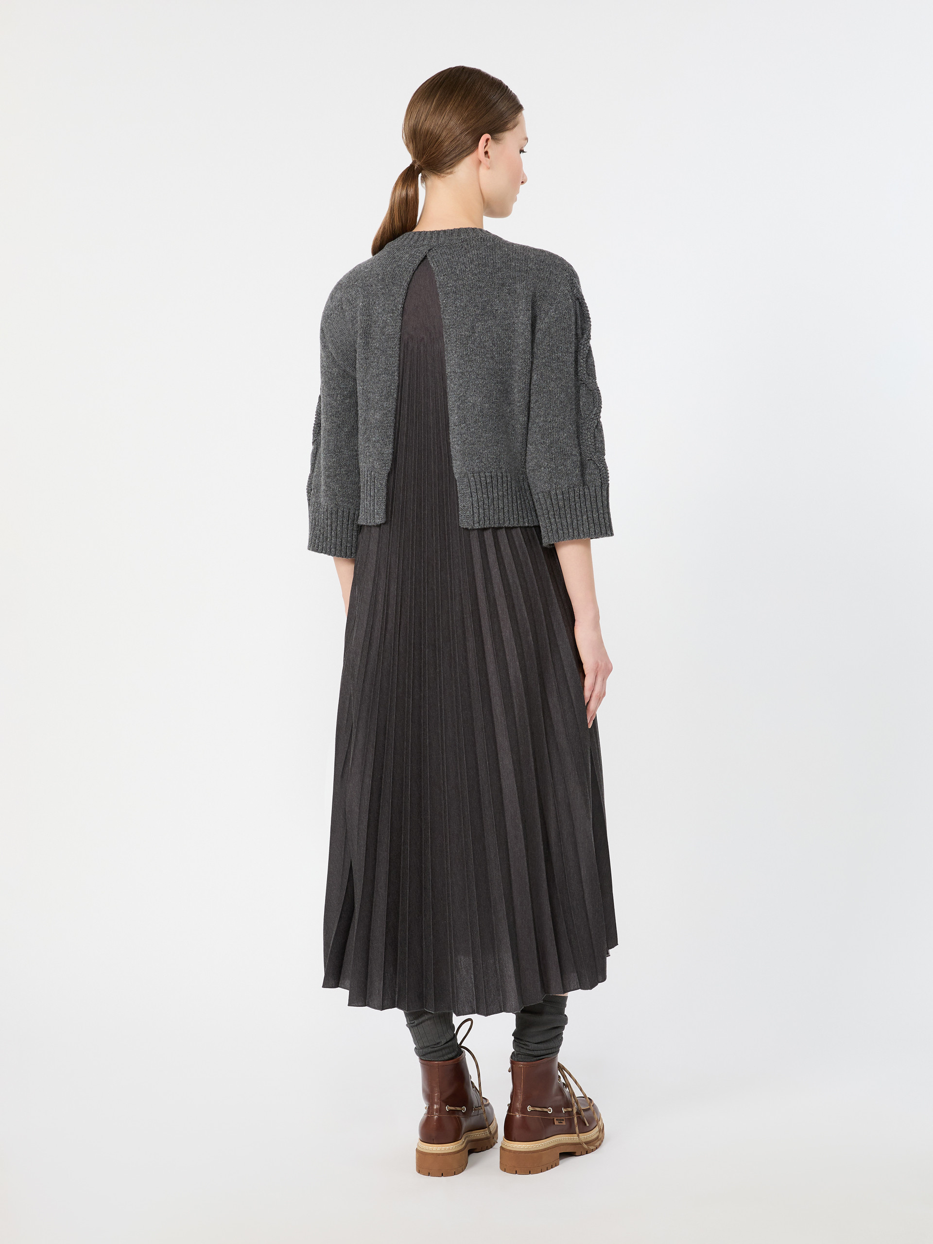 Jersey dress with a wool top - Weekend Max Mara - 3