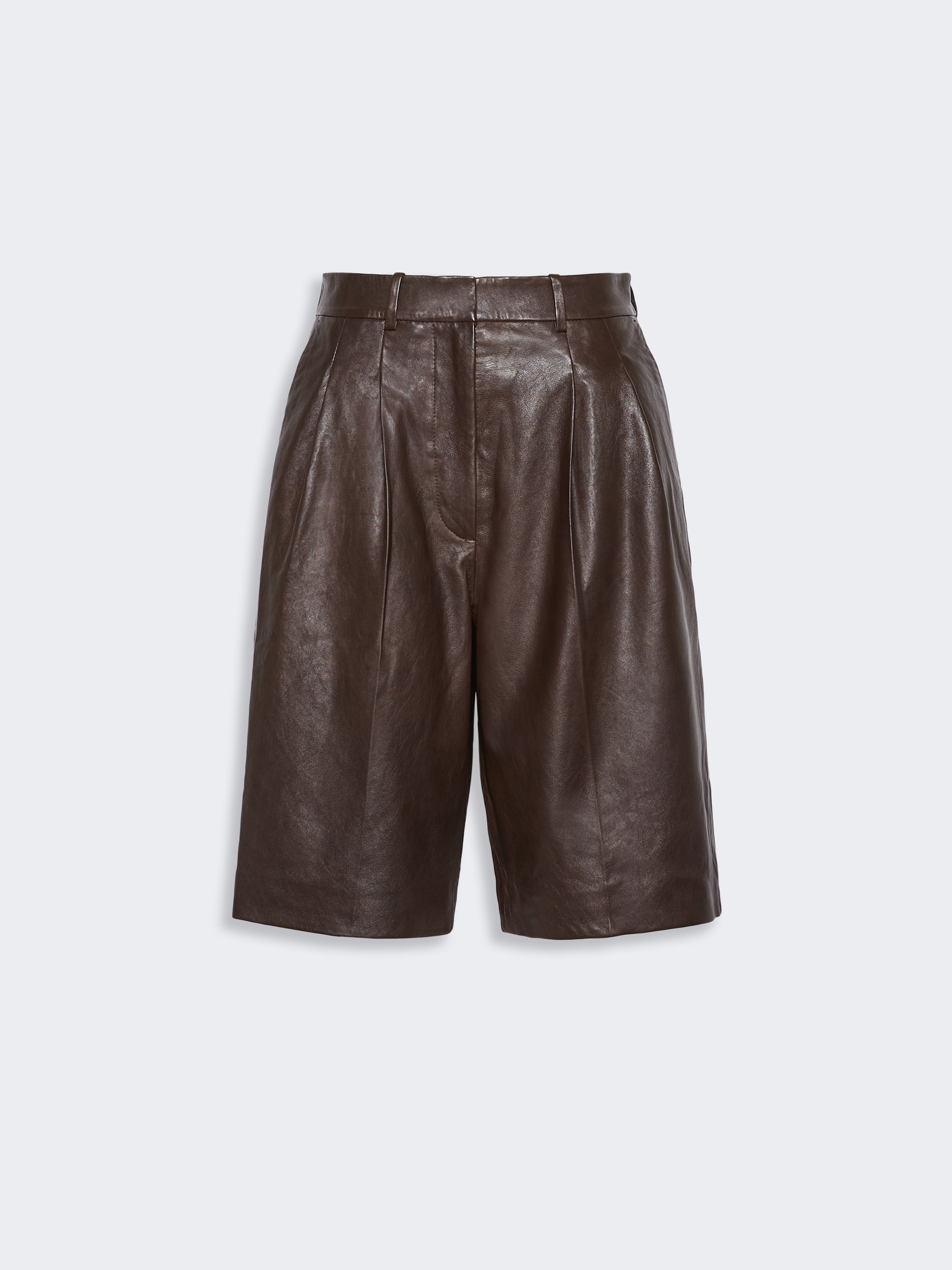Nappa leather Bermuda shorts - Weekend Max Mara - 4