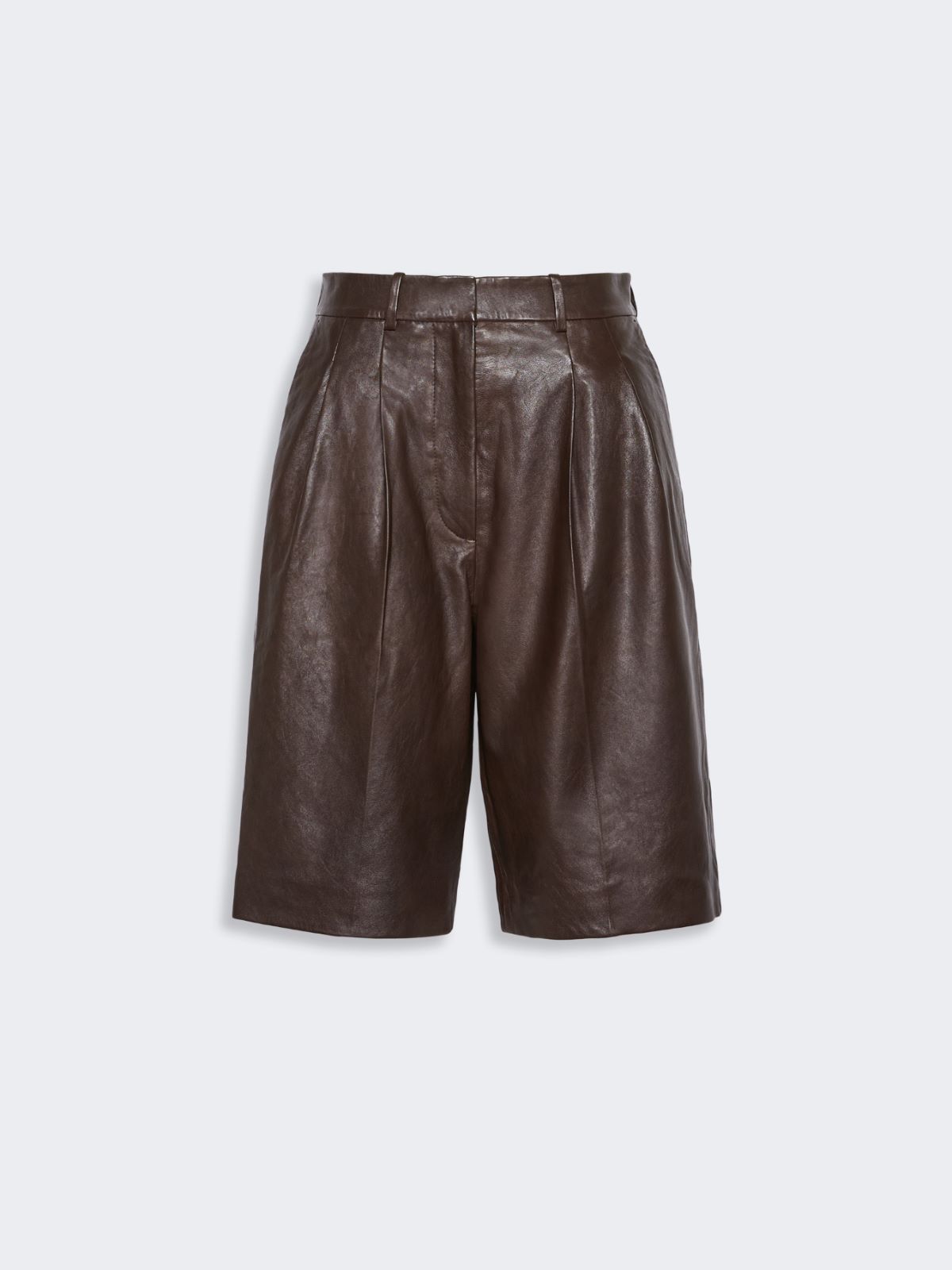 Nappa leather Bermuda shorts - Weekend Max Mara - 4