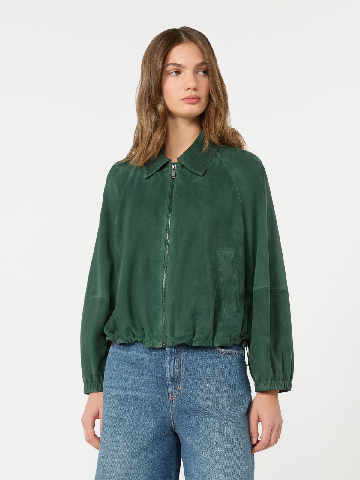 Suede jacket - DARK GREEN - Weekend Max Mara - 2